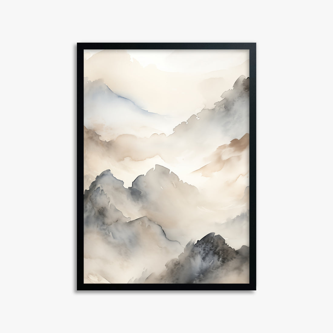 Amber Pass, 50x70cm Framed Poster With Black Frame