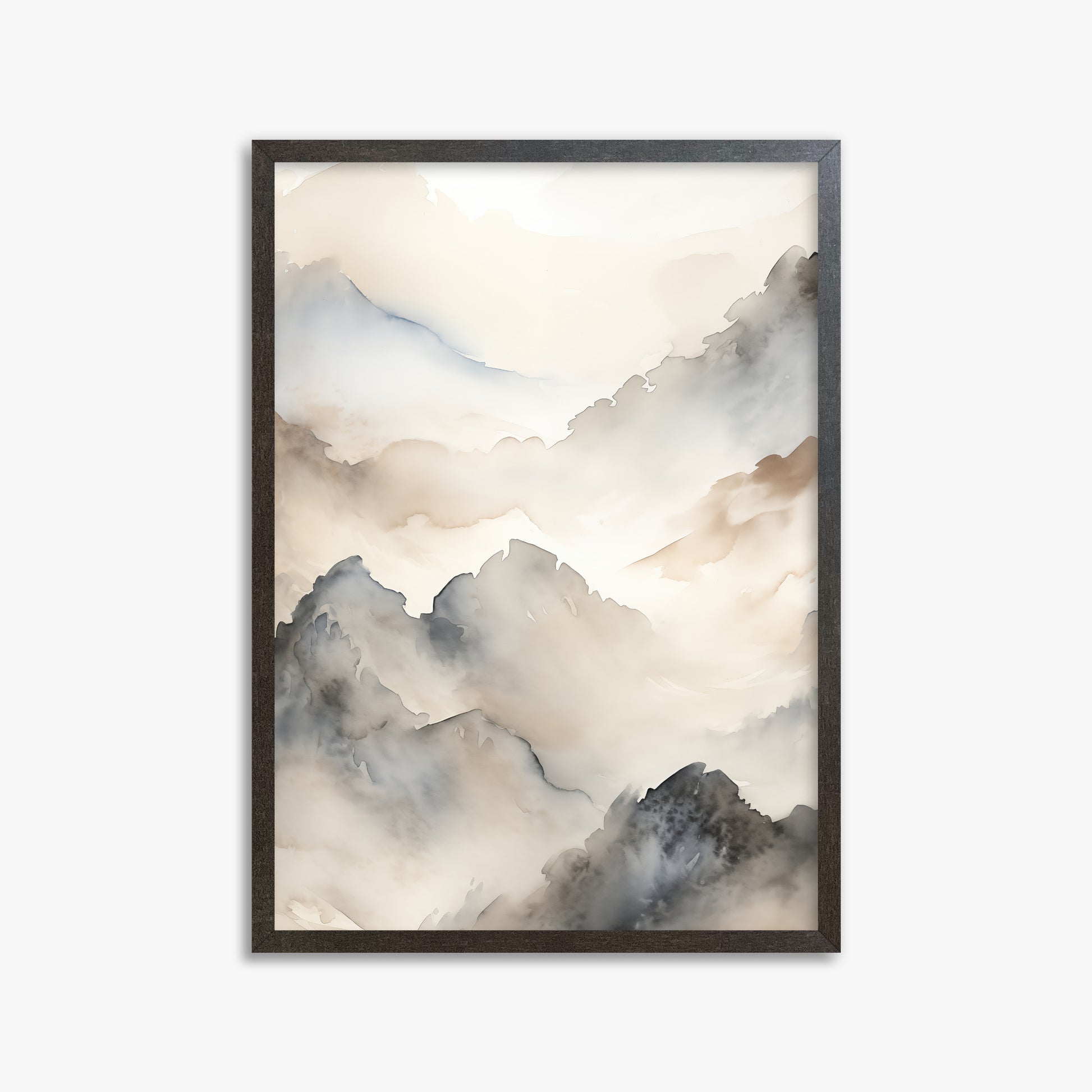 Amber Pass, 50x70cm Framed Poster With Espresso Frame