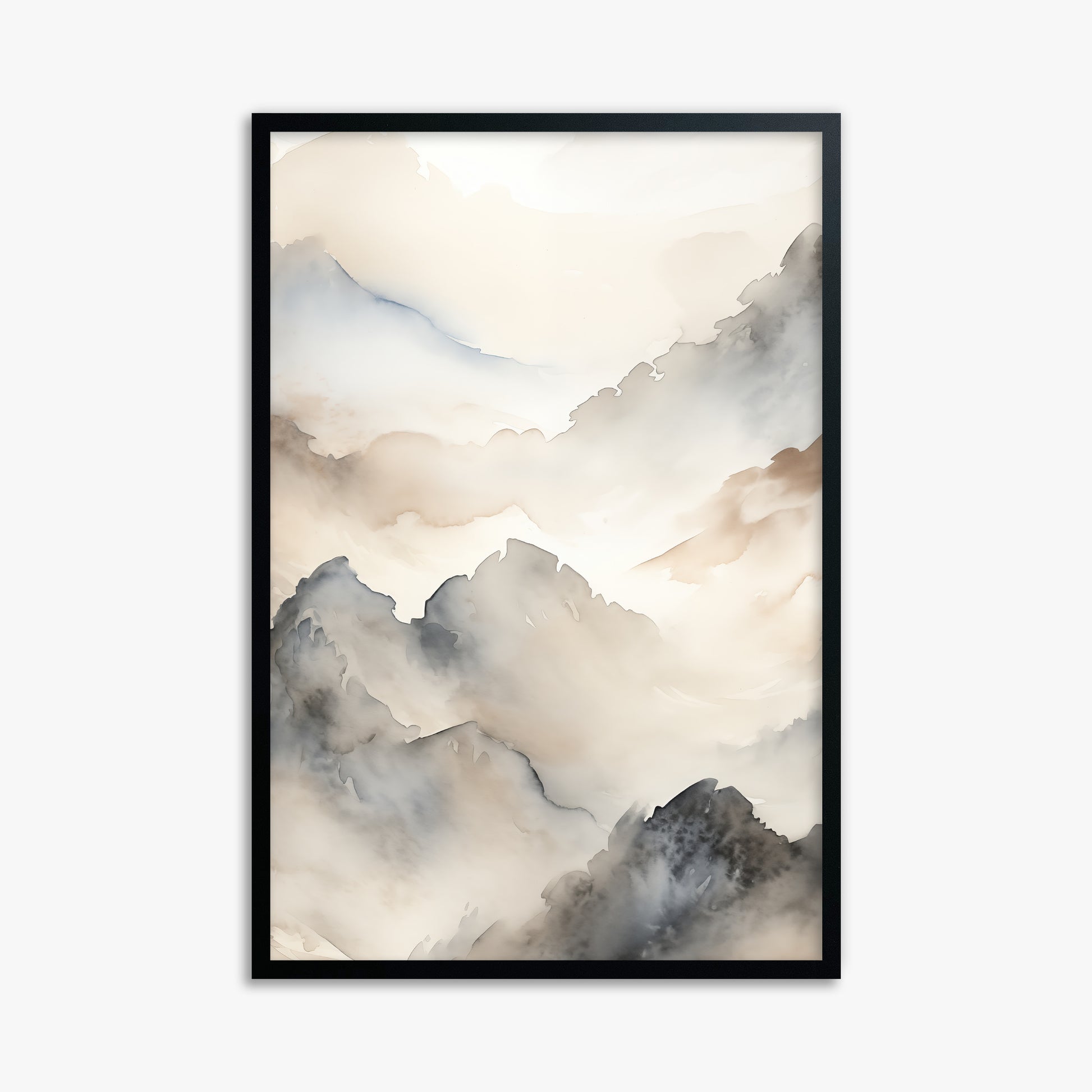 Amber Pass, 61x91cm Framed Poster With Black Frame