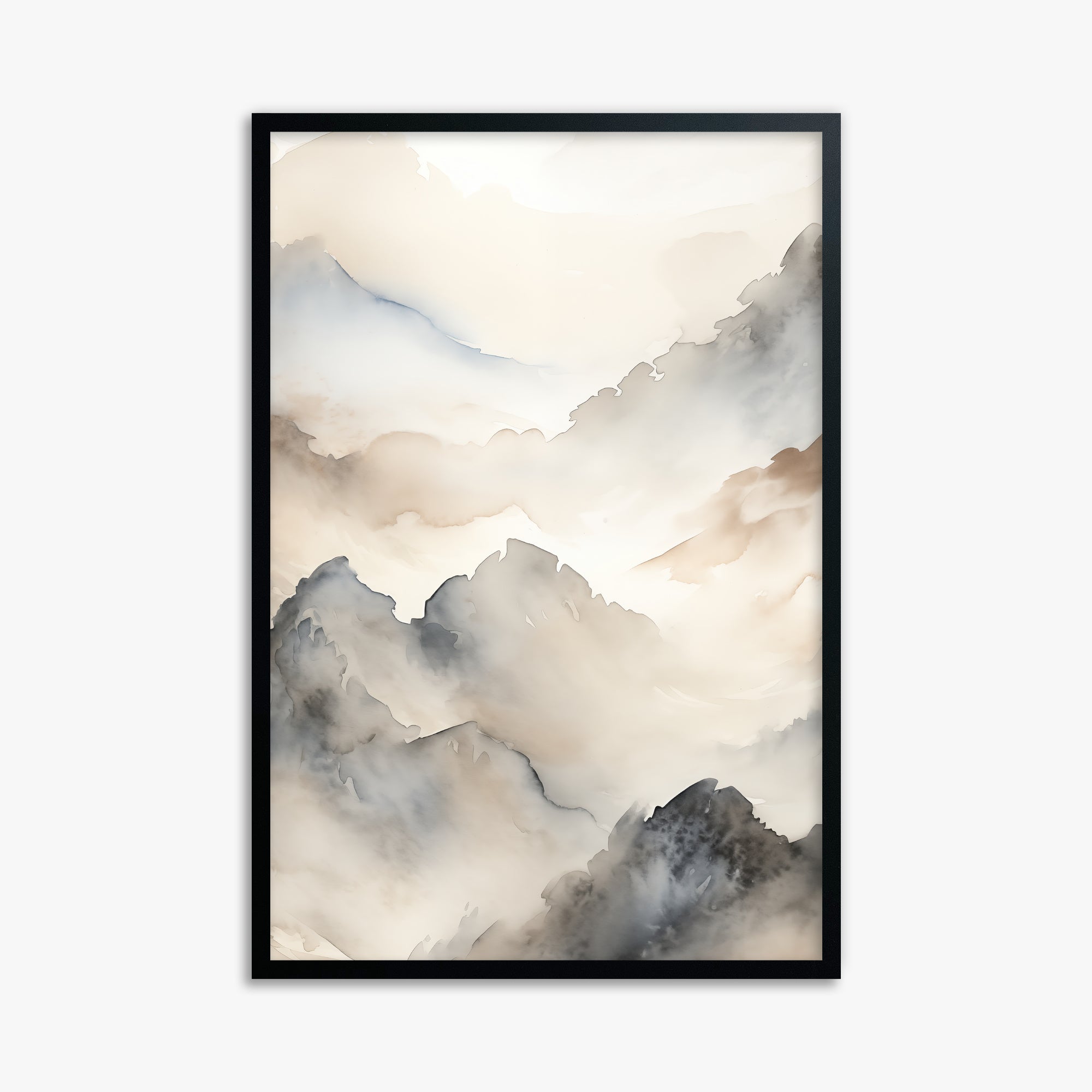 Amber Pass, 61x91cm Framed Poster With Black Frame
