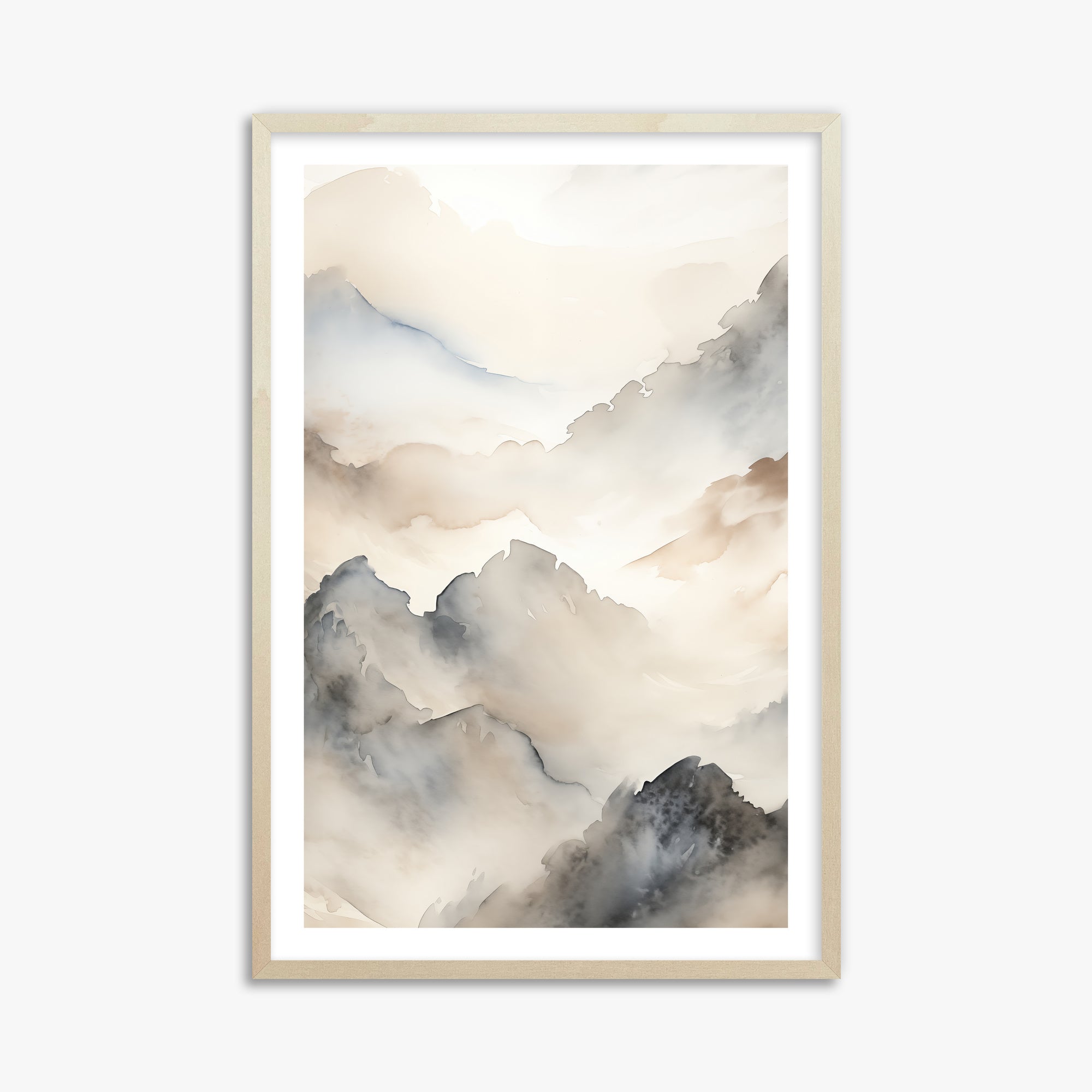 Amber Pass, 61x91cm Framed Poster With Lime Wood Frame
