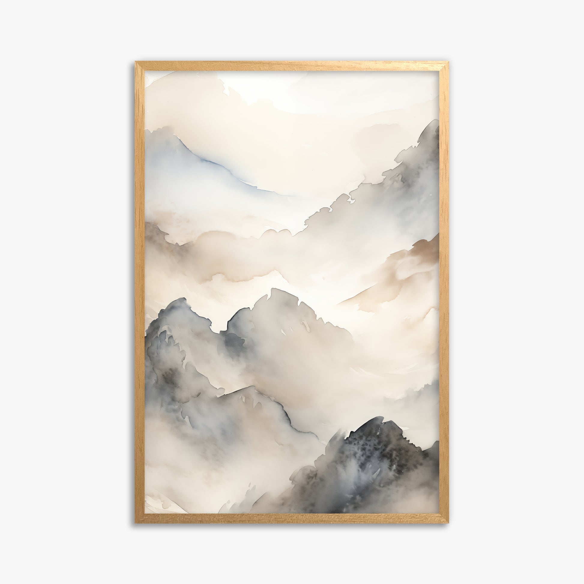 Amber Pass, 61x91cm Framed Poster With Oak Frame