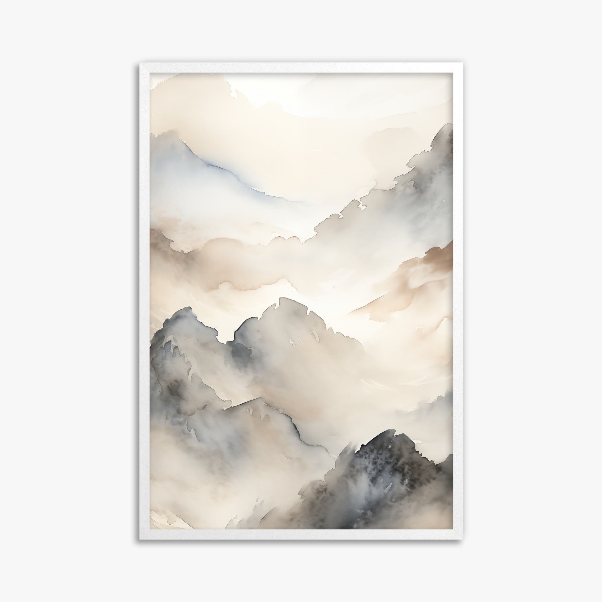 Amber Pass, 61x91cm Framed Poster With White Frame