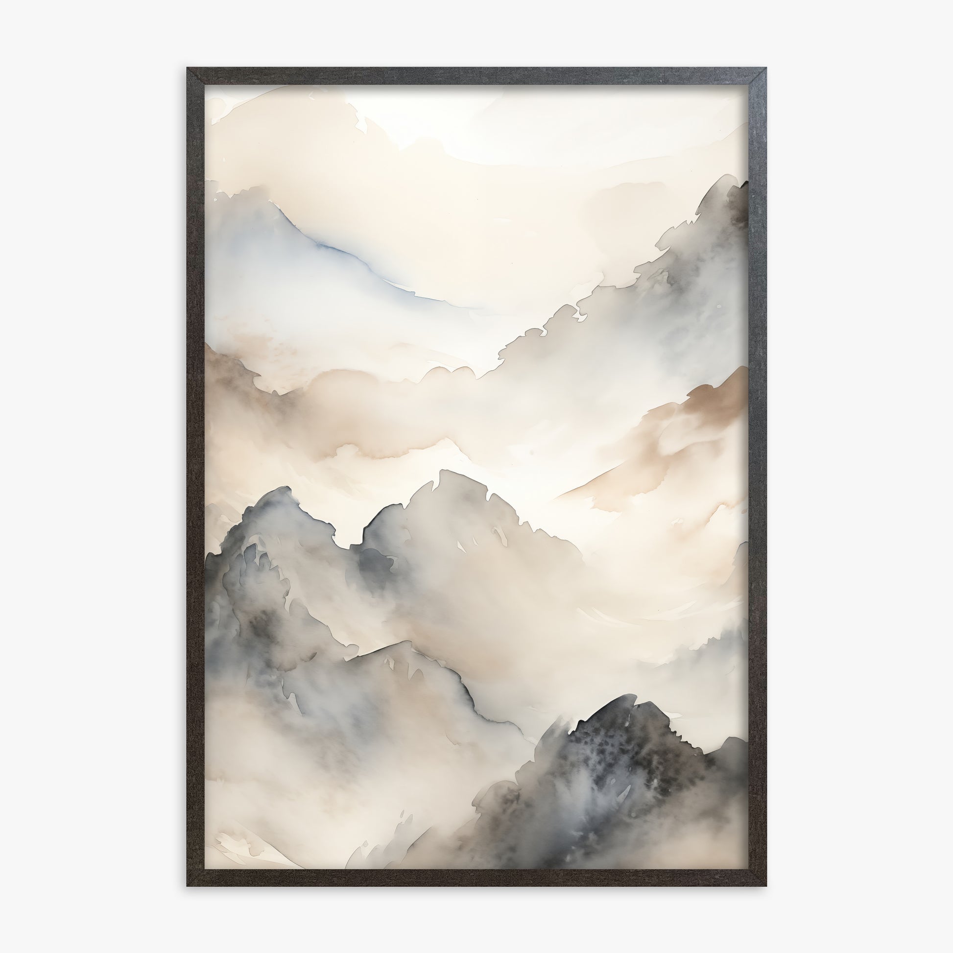 Amber Pass, 70x100cm Framed Poster With Espresso Frame