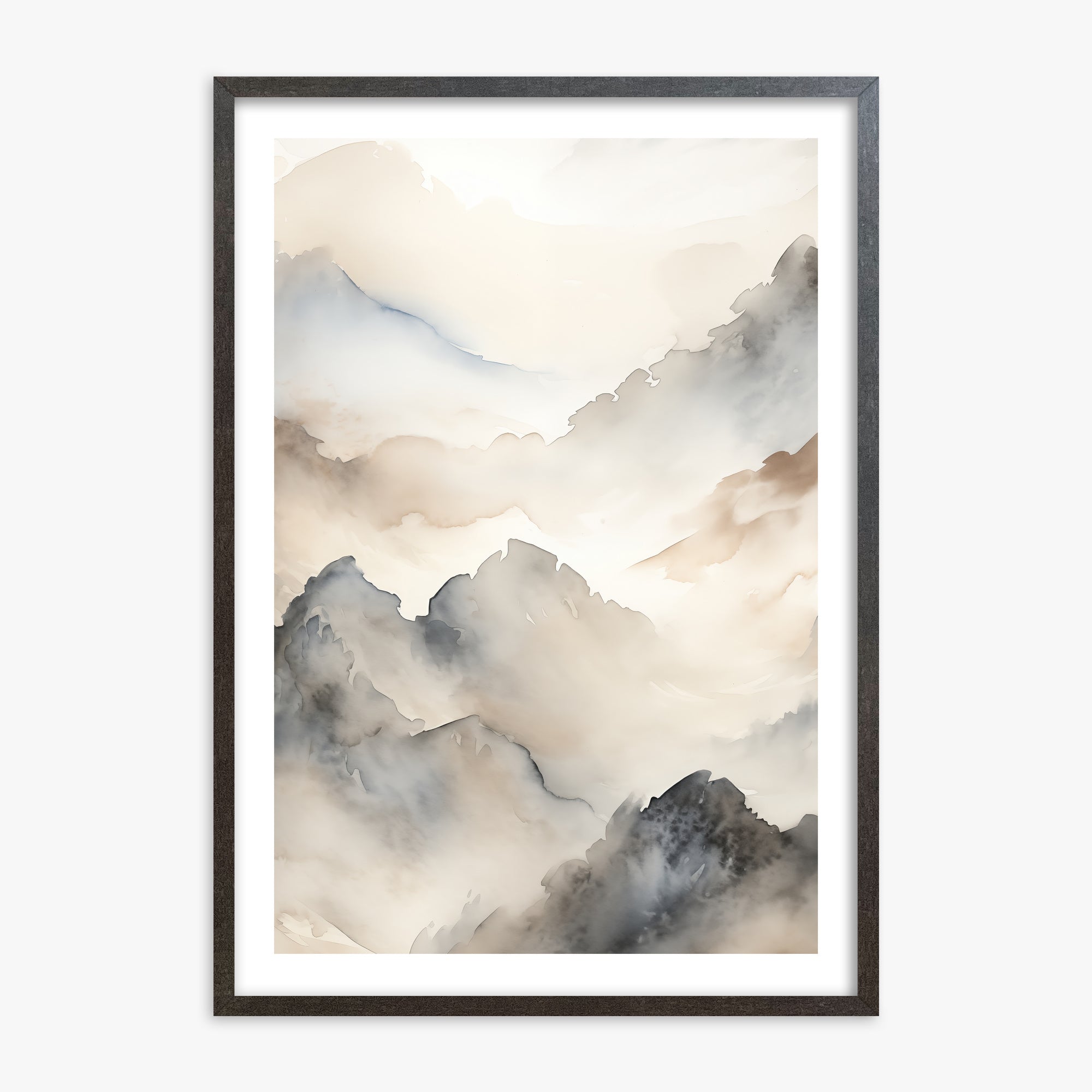 Amber Pass, 70x100cm Framed Poster With Espresso Frame