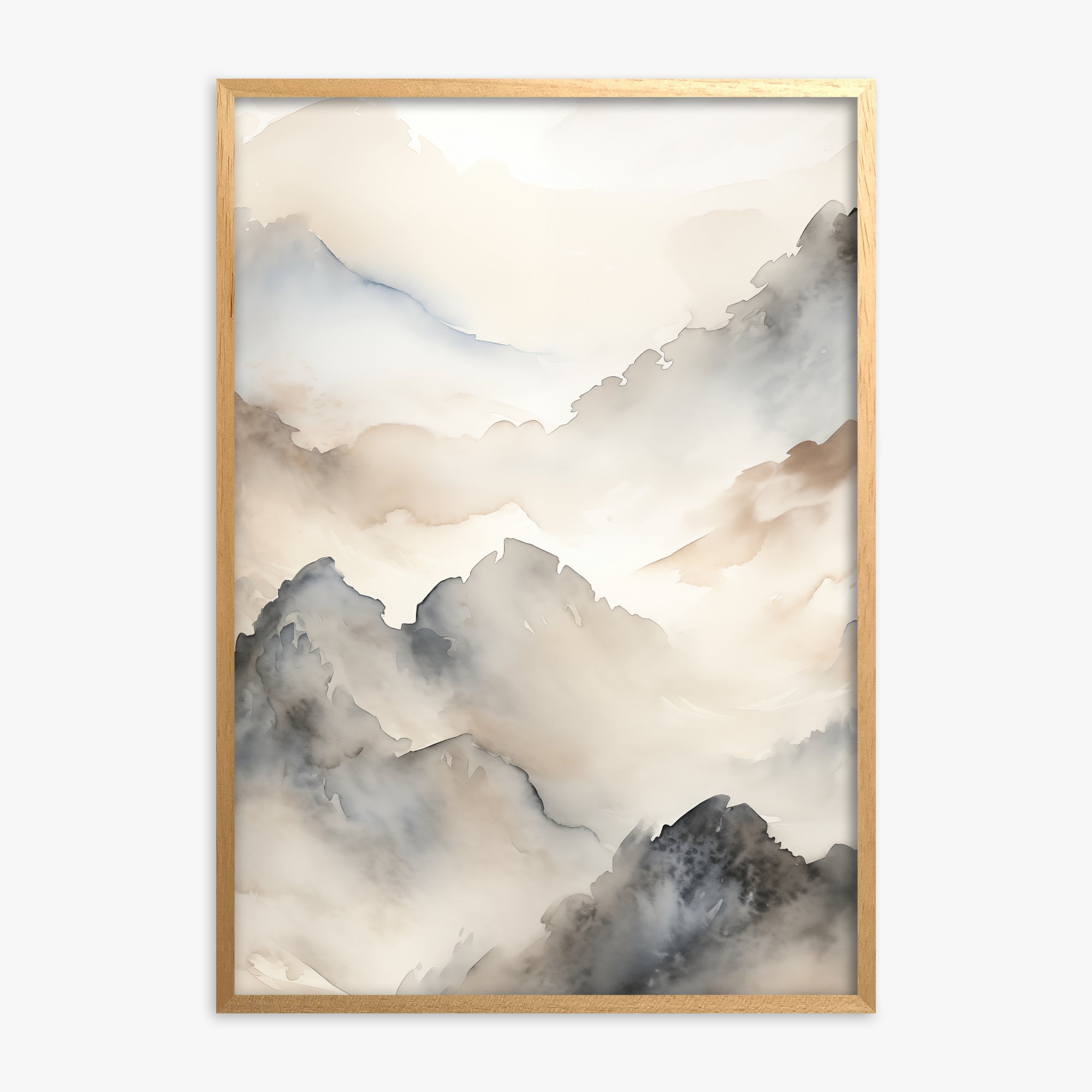 Amber Pass, Oak Framed Poster With Oak Frame
