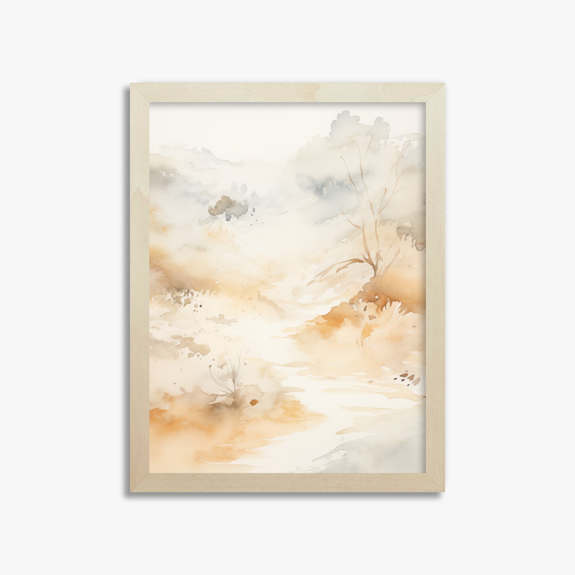 Gilded Stream, 30x40cm Framed Poster With Lime Wood Frame