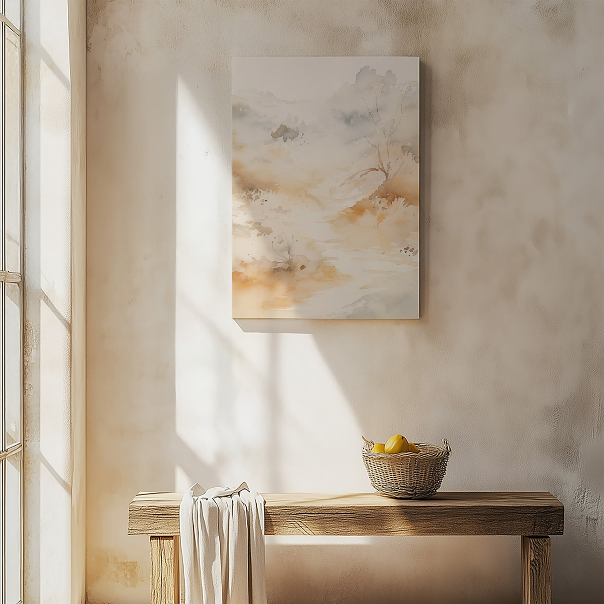 Design Concept No. 54 for Gilded Stream Modern Satin Canvas Poster Art
