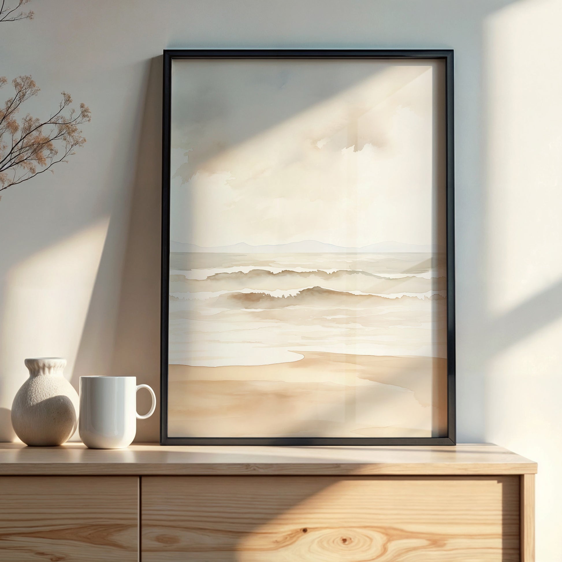 Design Concept No. 22 for Serenity Shore Modern Poster Art