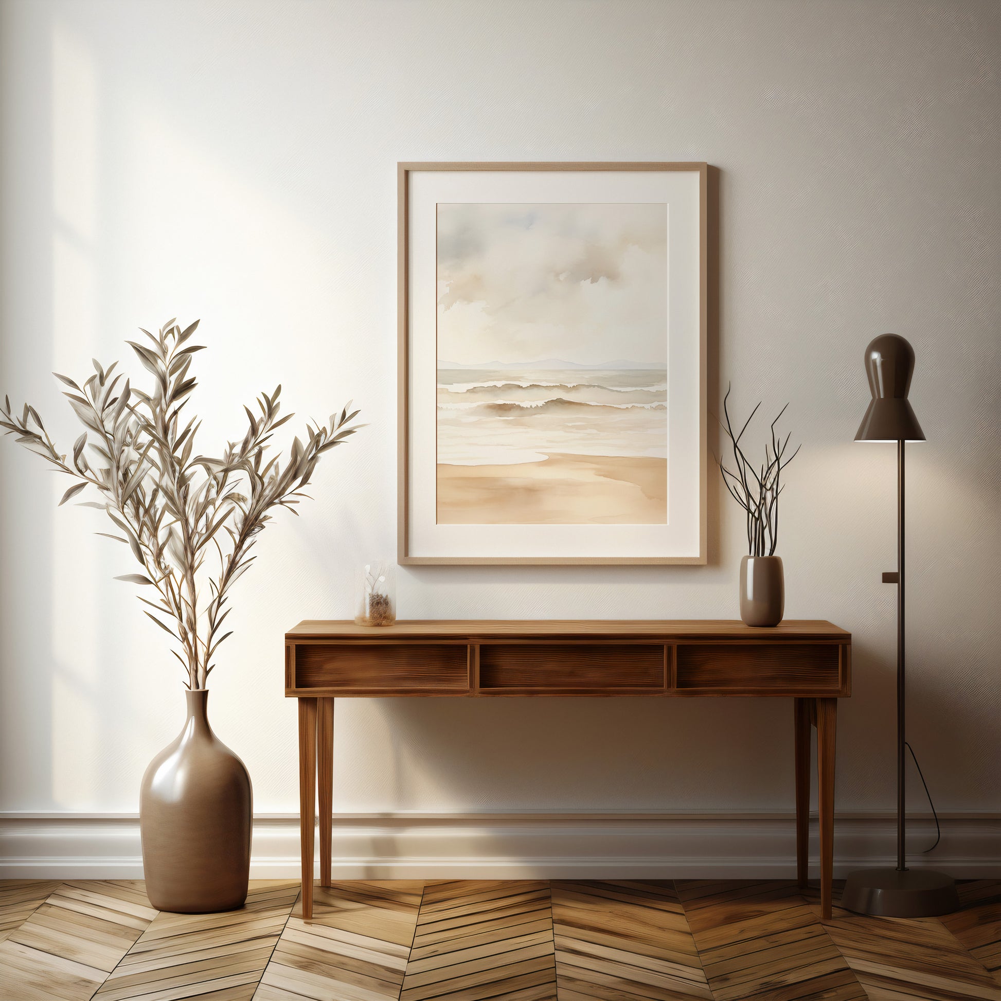 Design Concept No. 37 for Serenity Shore Modern Poster Art