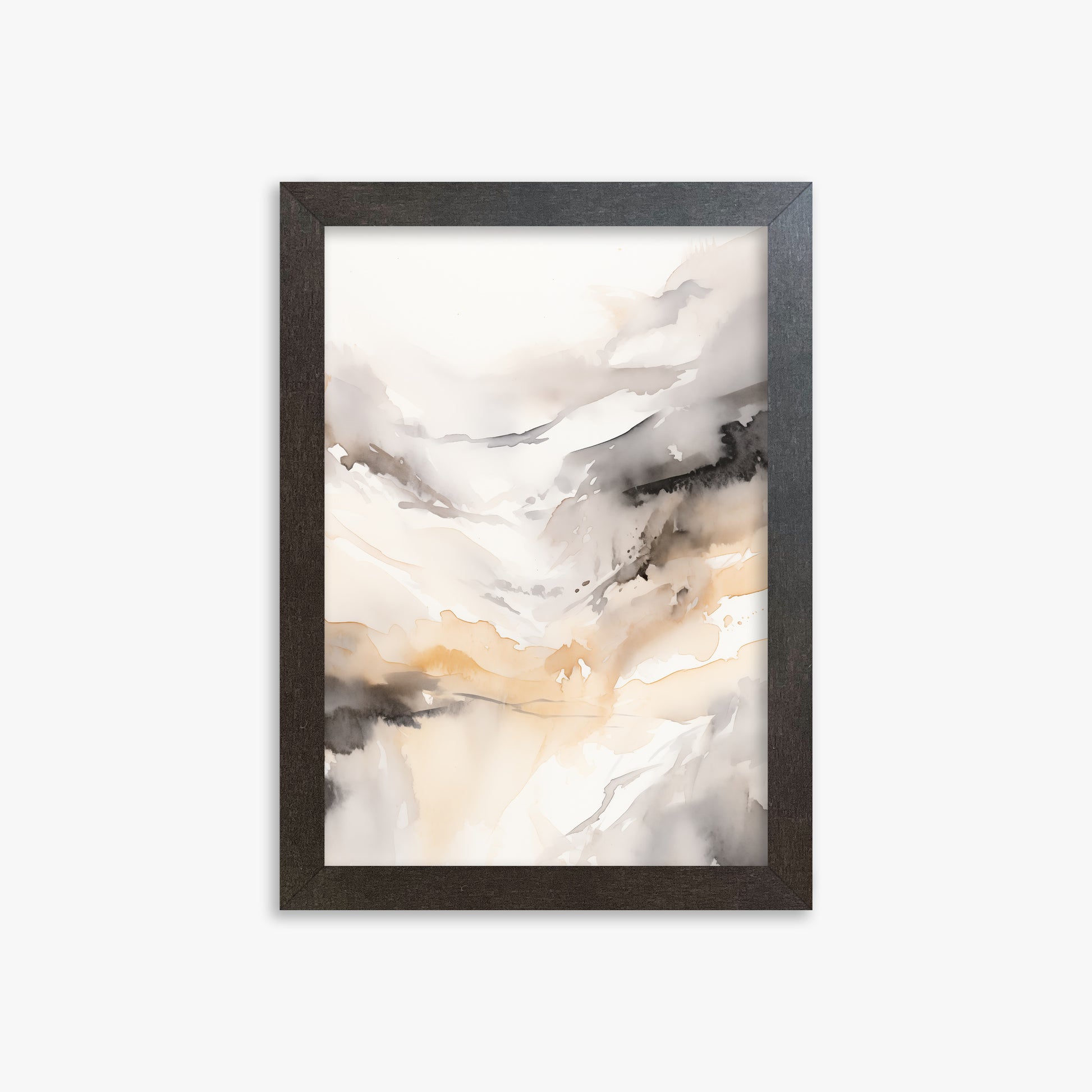 Autumn Valley Haze, 21x30cm Framed Poster With Espresso Frame