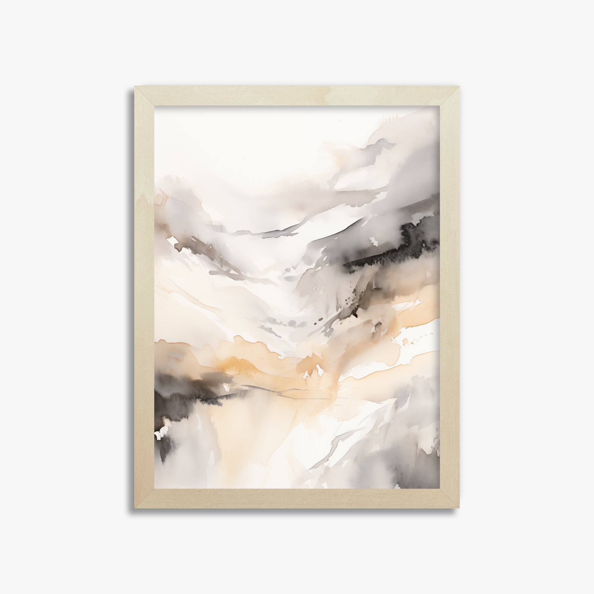 Autumn Valley Haze, 30x40cm Framed Poster With Lime Wood Frame