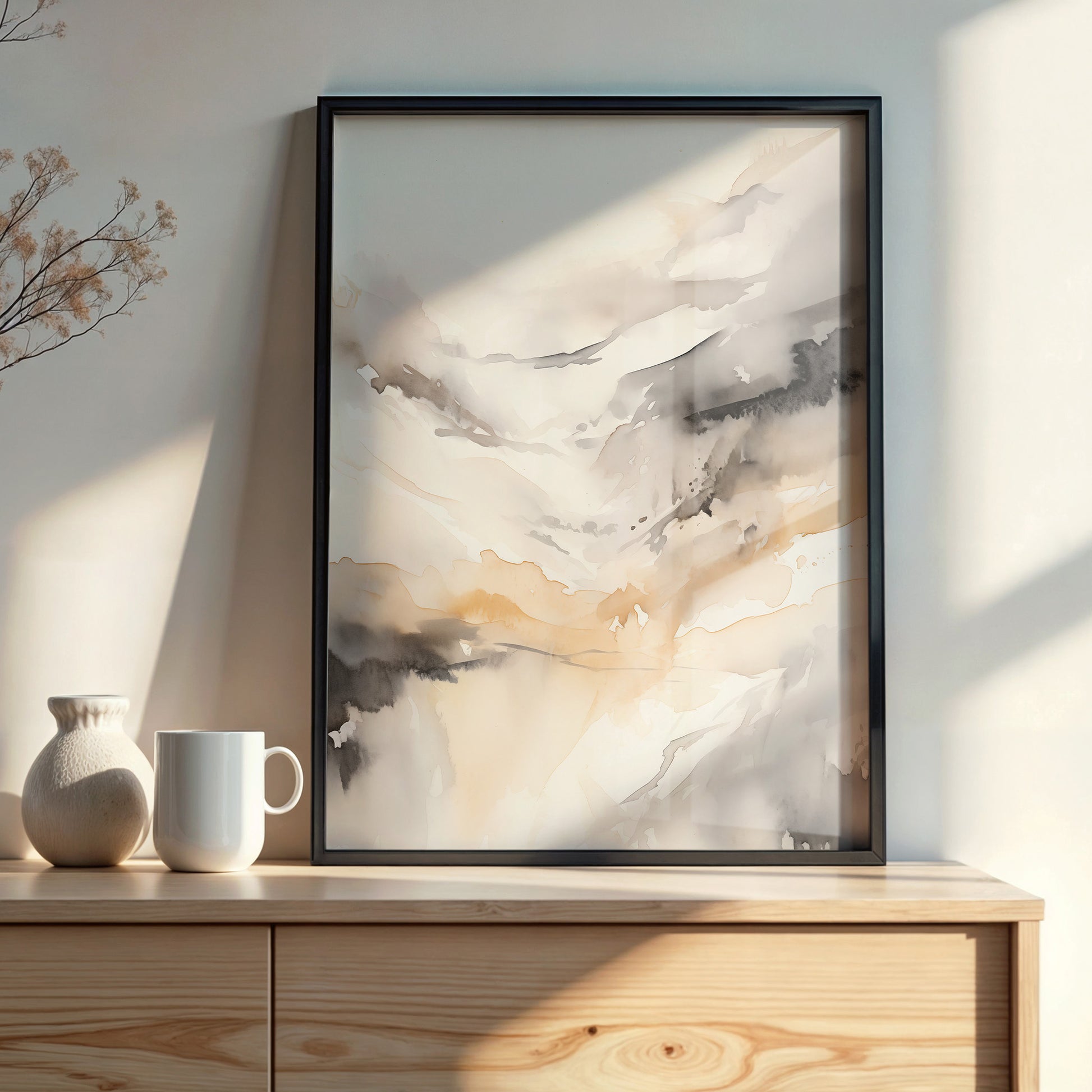 Design Concept No. 22 for Autumn Valley Haze Modern Poster Art