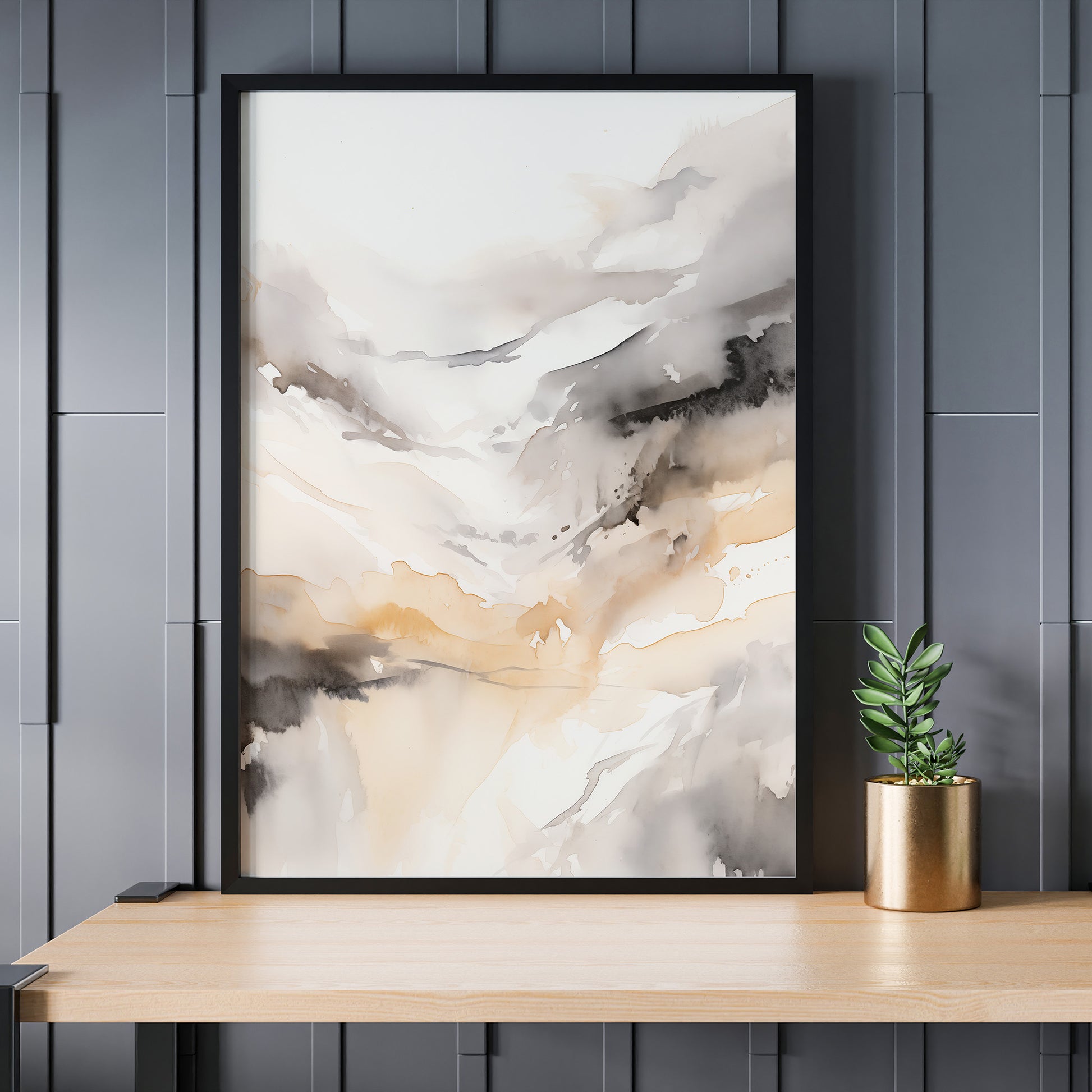 Design Concept No. 24 for Autumn Valley Haze Modern Poster Art