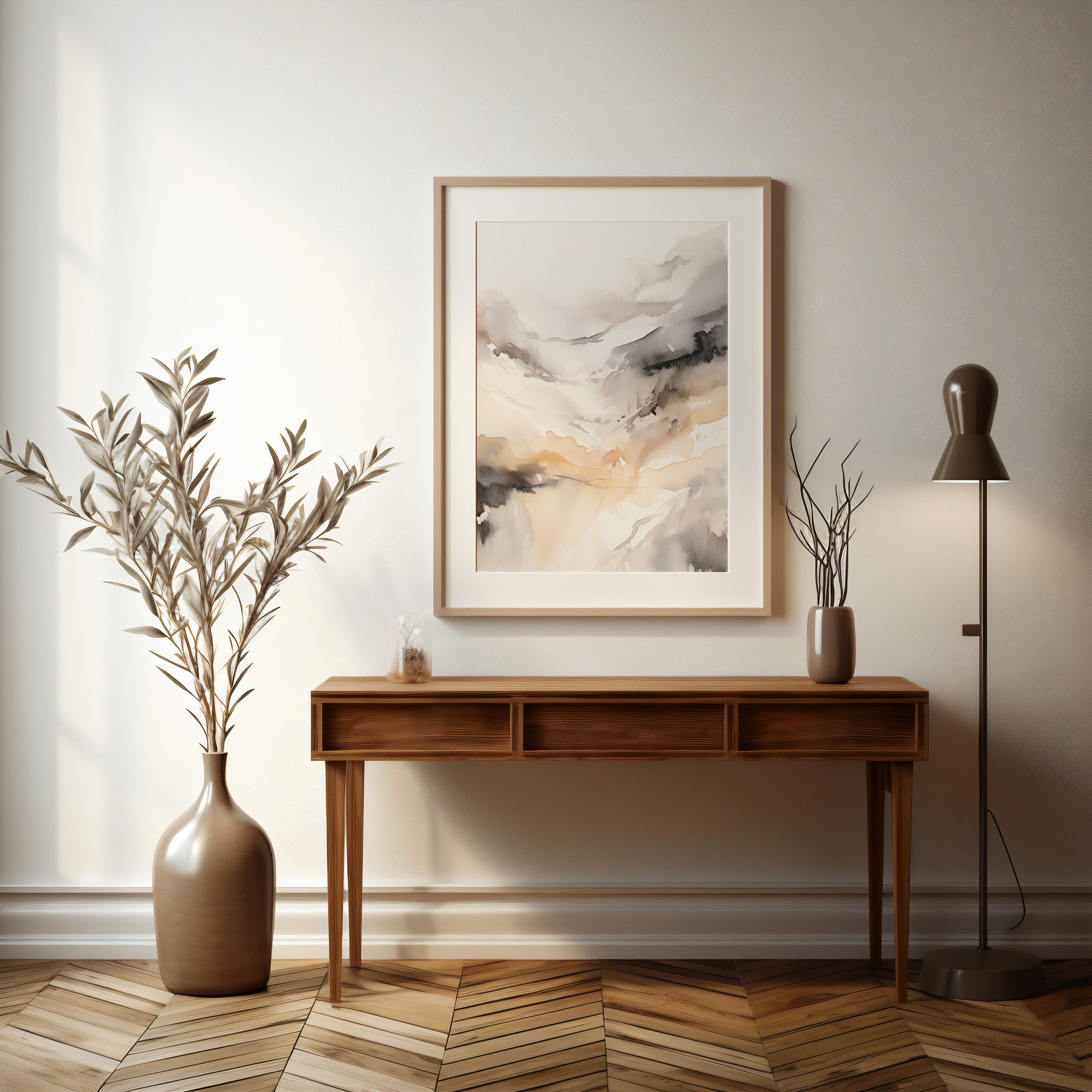 Design Concept No. 37 for Autumn Valley Haze Modern Poster Art