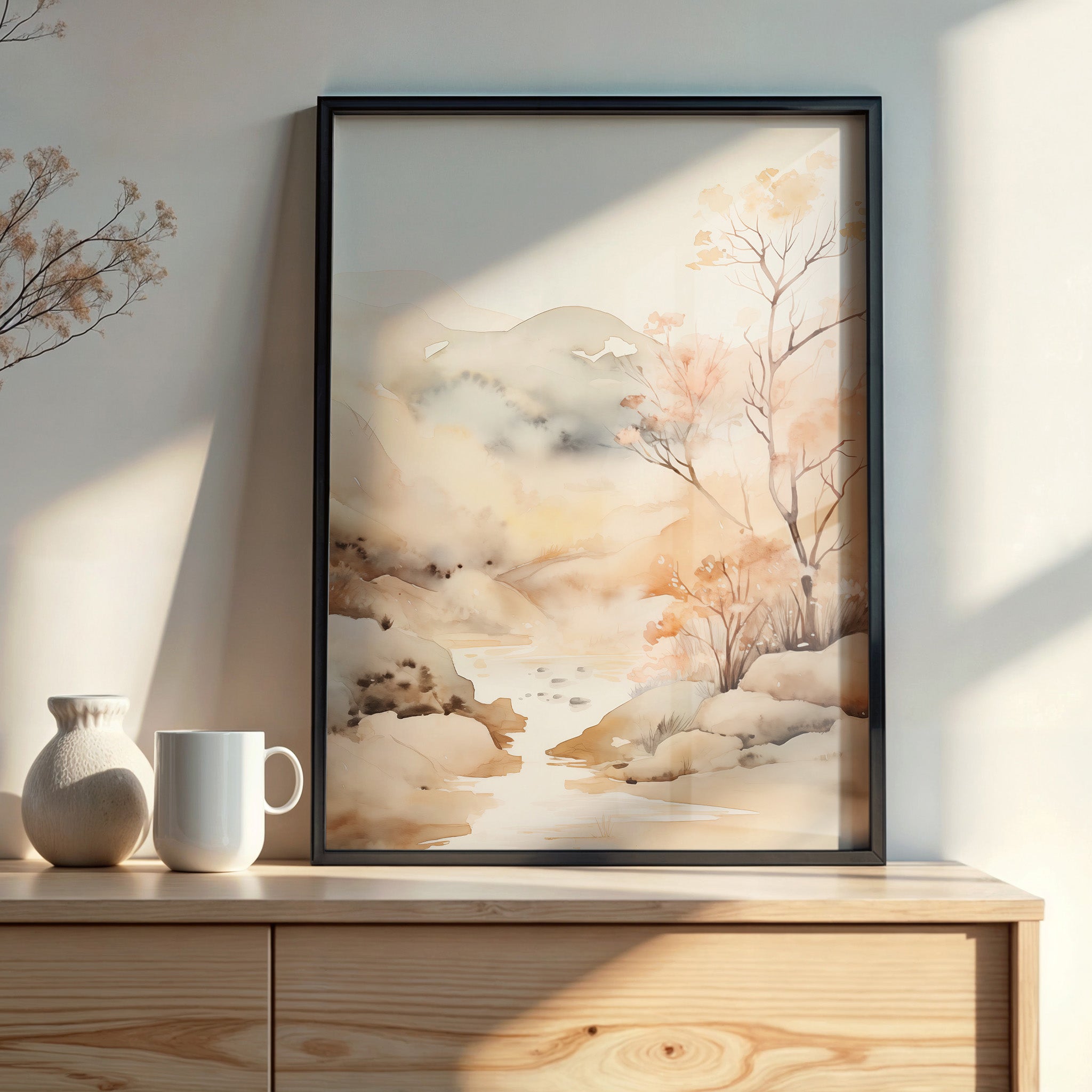Design Concept No. 22 for Whispering Creek Modern Poster Art