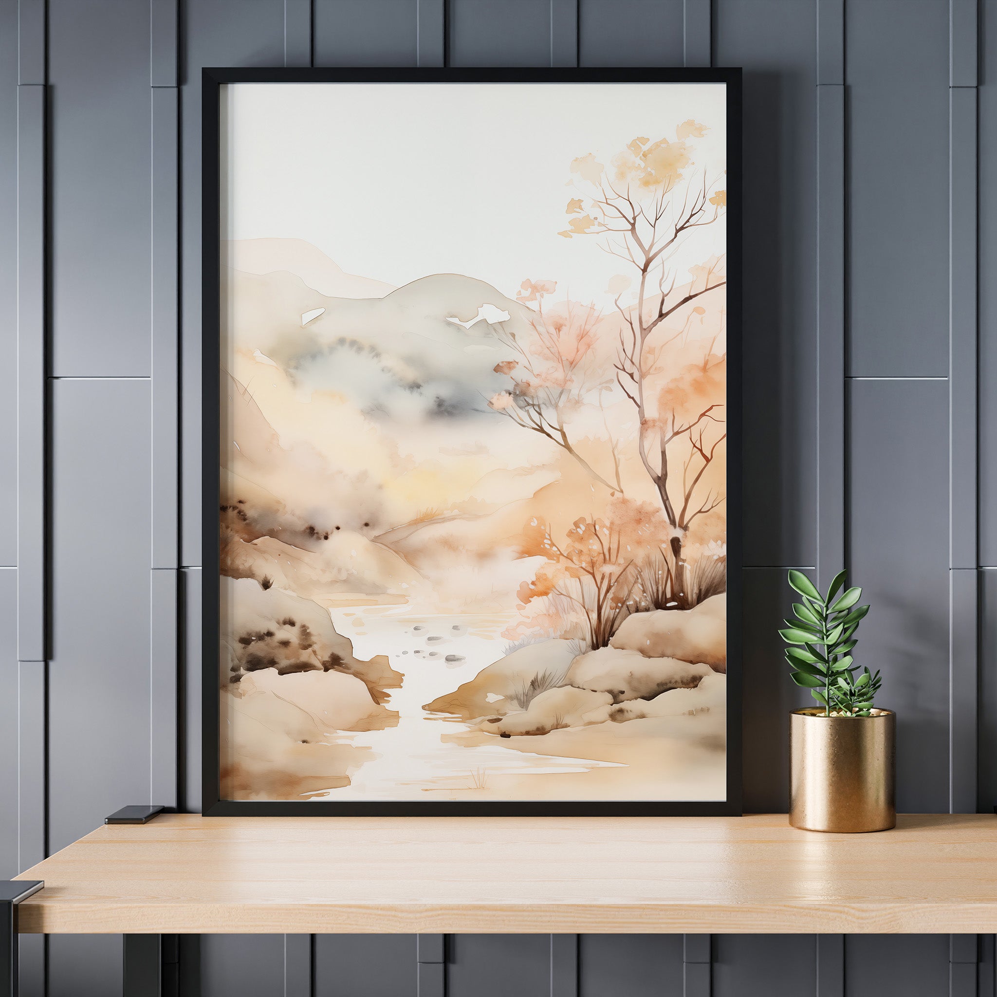 Design Concept No. 24 for Whispering Creek Modern Poster Art