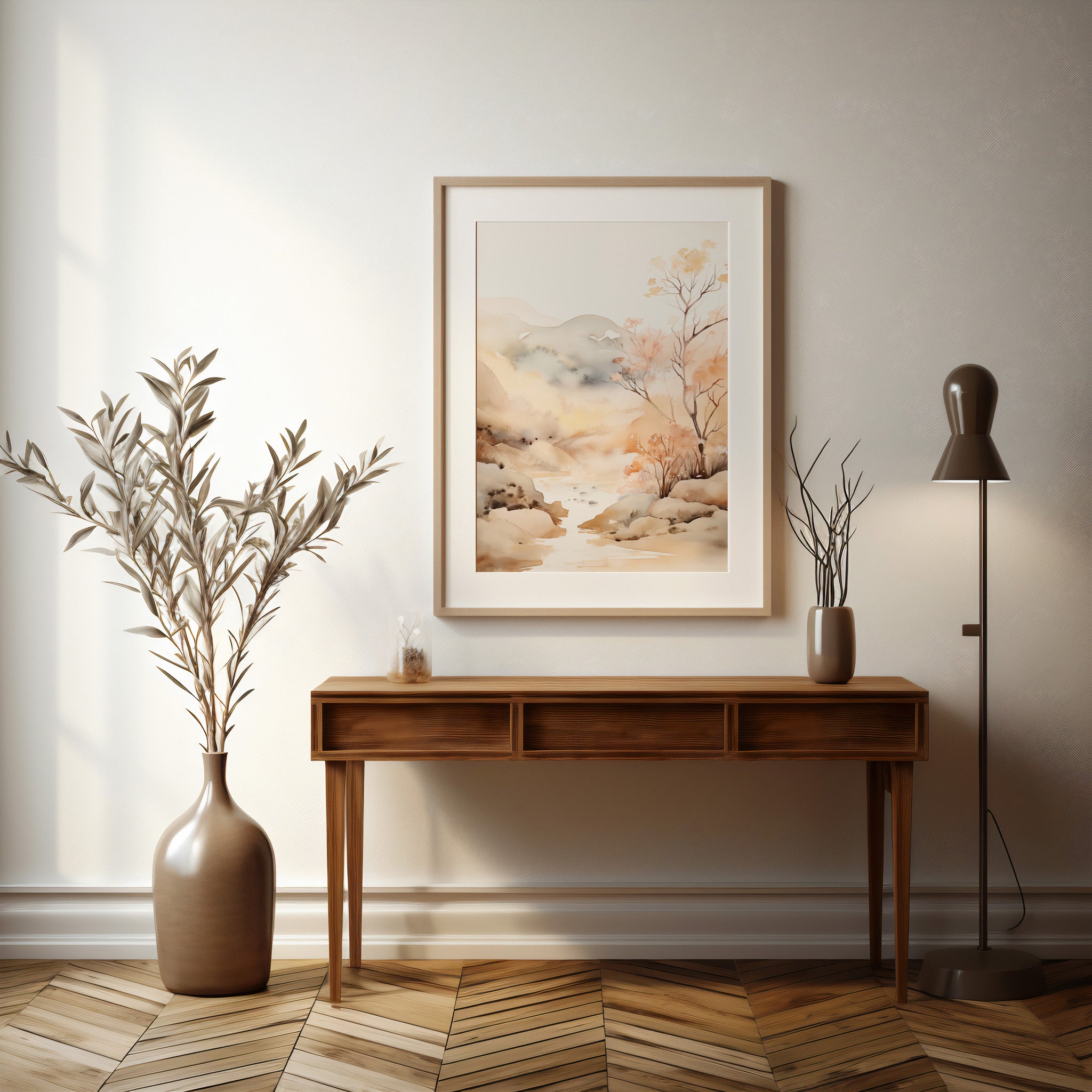 Design Concept No. 37 for Whispering Creek Modern Poster Art