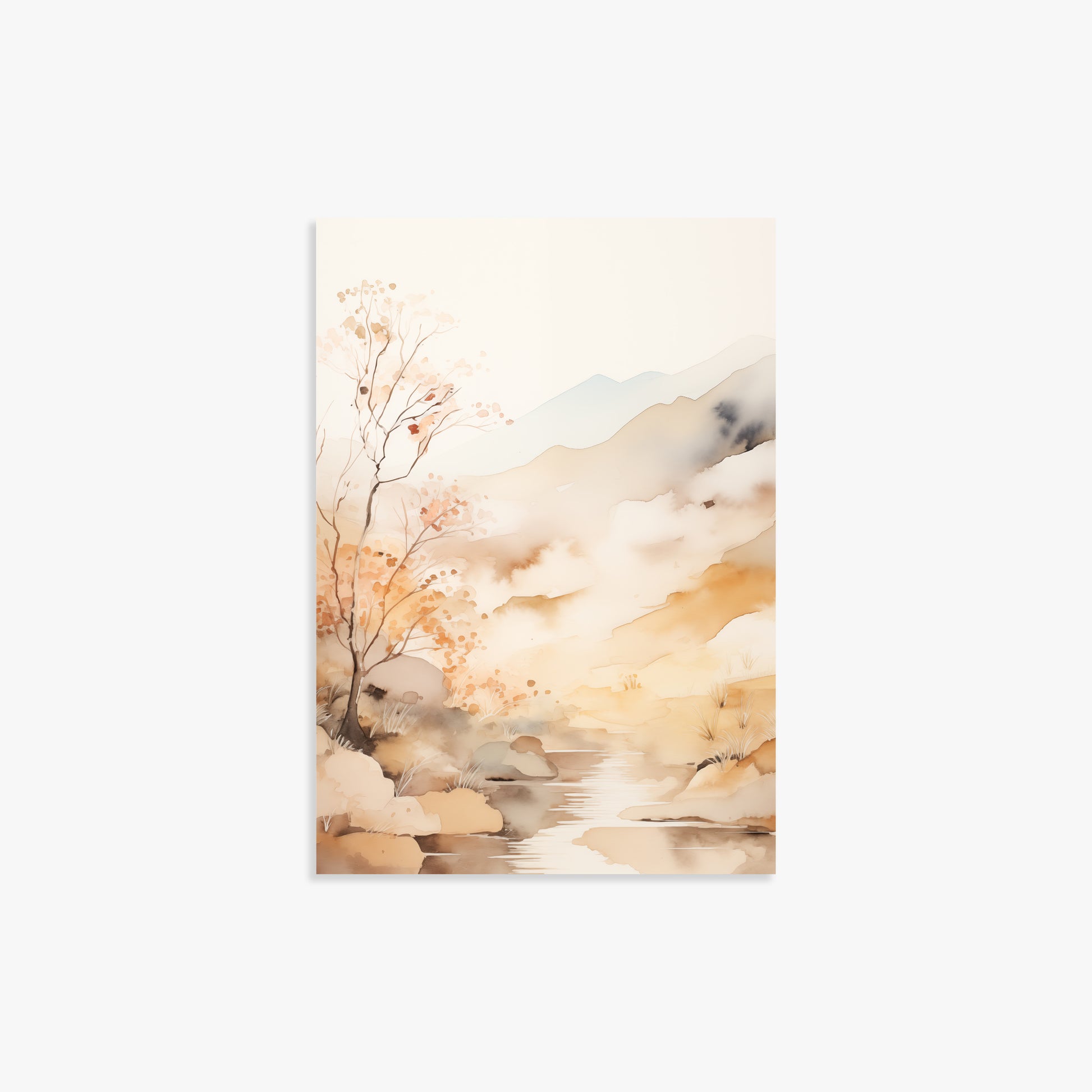 Autumn Stream Dream, 21x30cm Poster Unframed