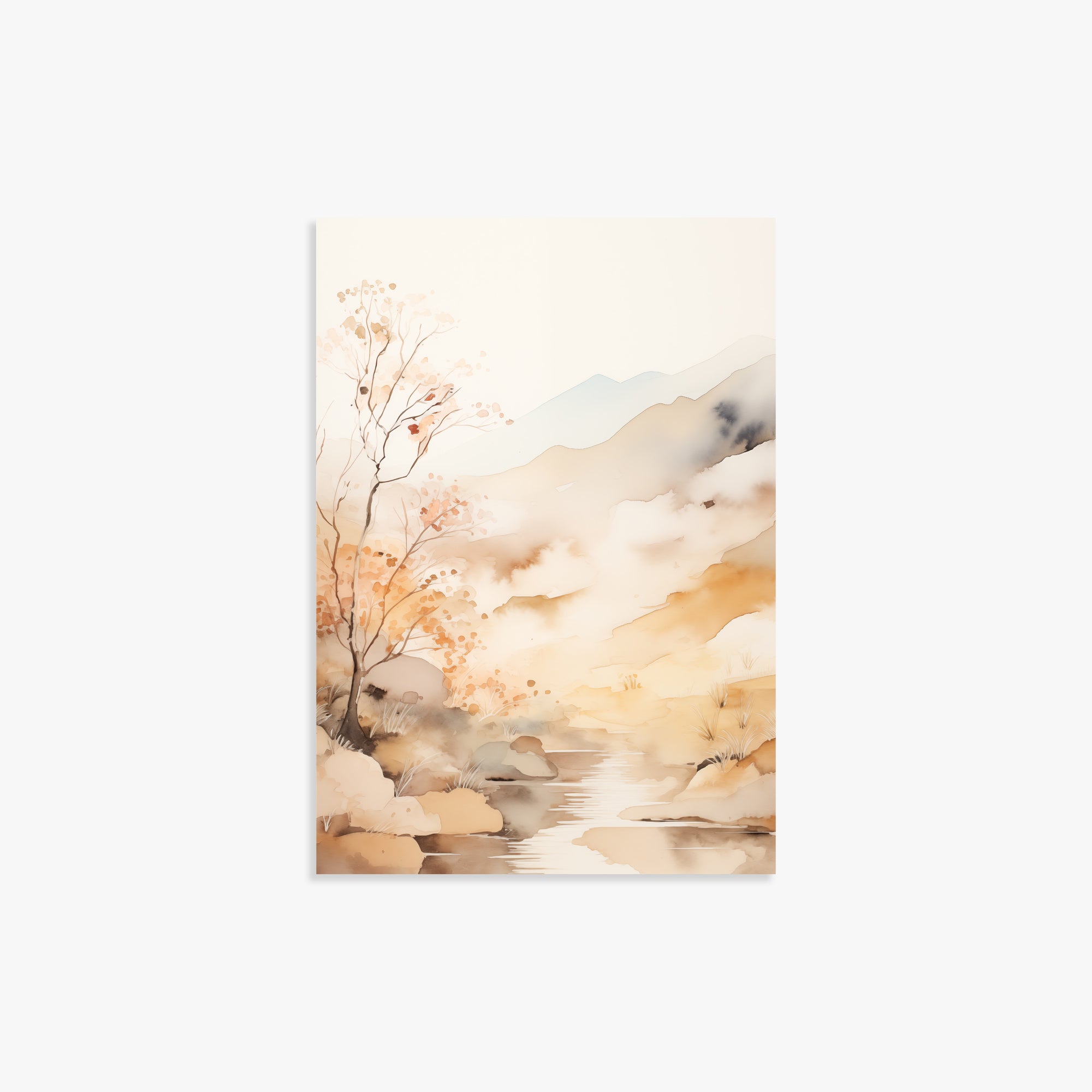 Autumn Stream Dream, 21x30cm Poster Unframed