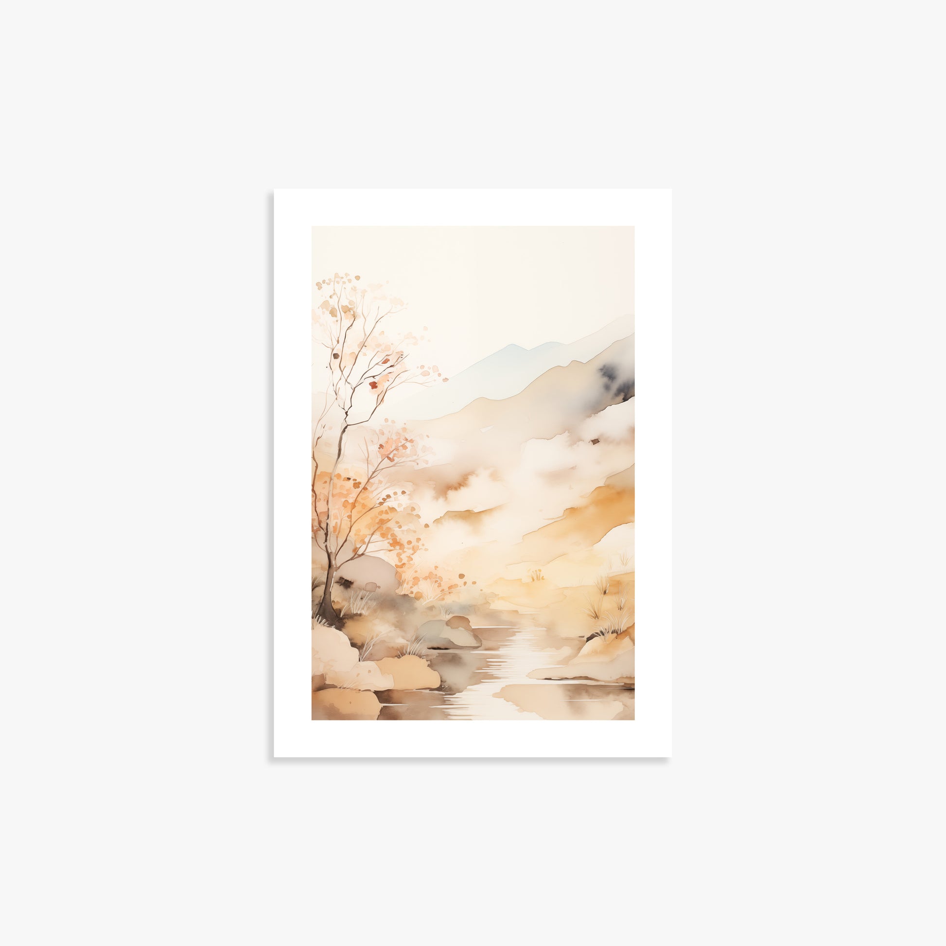 Autumn Stream Dream, 21x30cm Poster Unframed