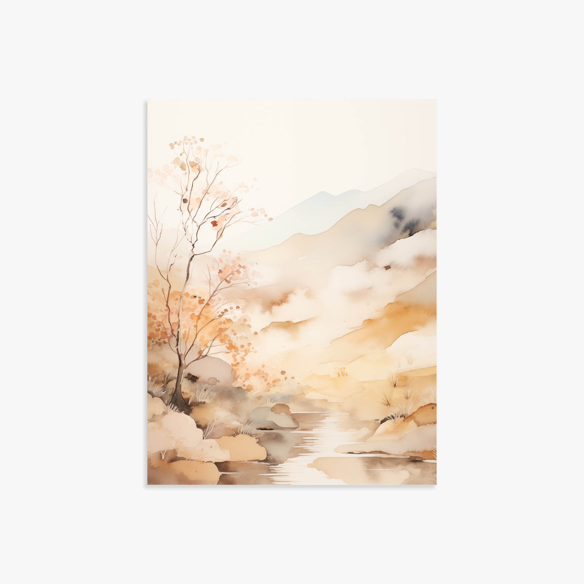 Autumn Stream Dream, 30x40cm Poster Unframed