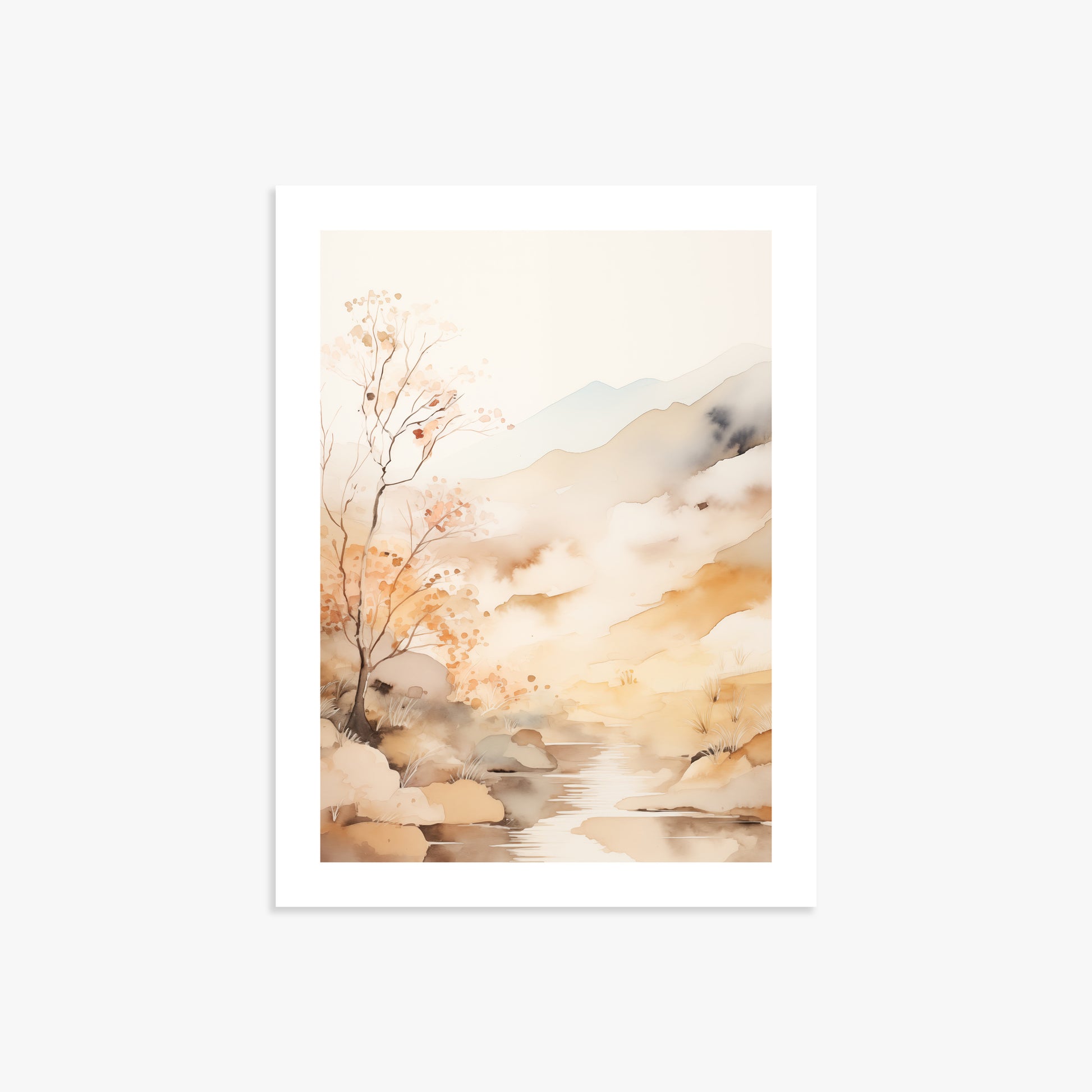 Autumn Stream Dream, 30x40cm Poster Unframed