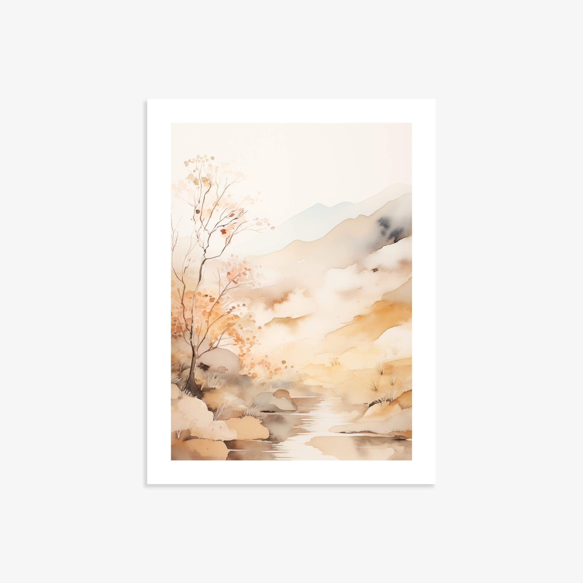 Autumn Stream Dream, 30x40cm Poster Unframed