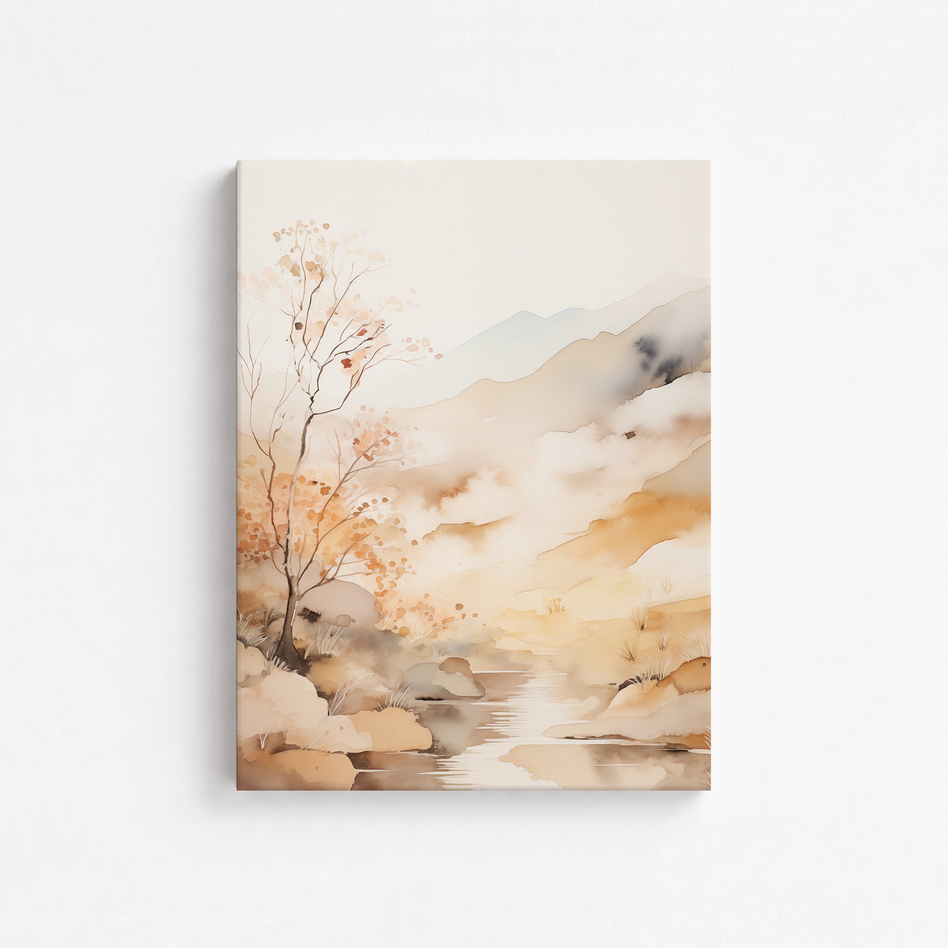 Autumn Stream Dream, 30x40cm Satin Canvas Poster