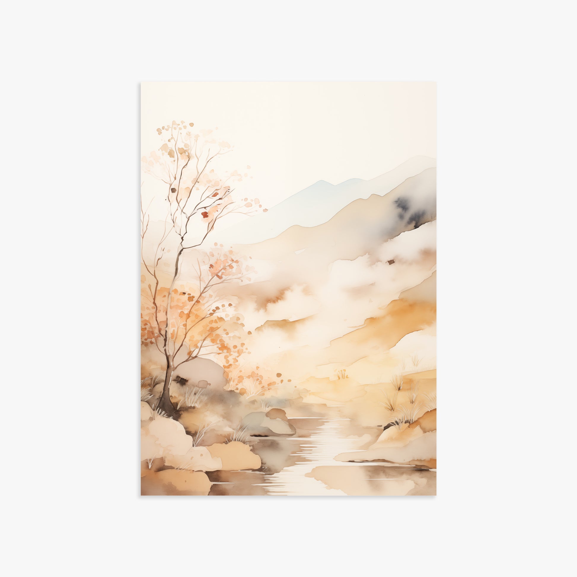 Autumn Stream Dream, 50x70cm Poster Unframed