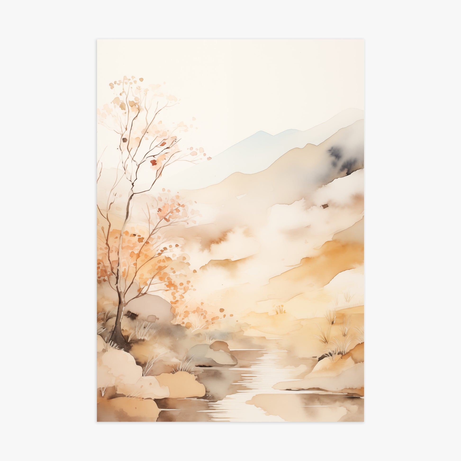 Autumn Stream Dream, 70x100cm Poster Unframed