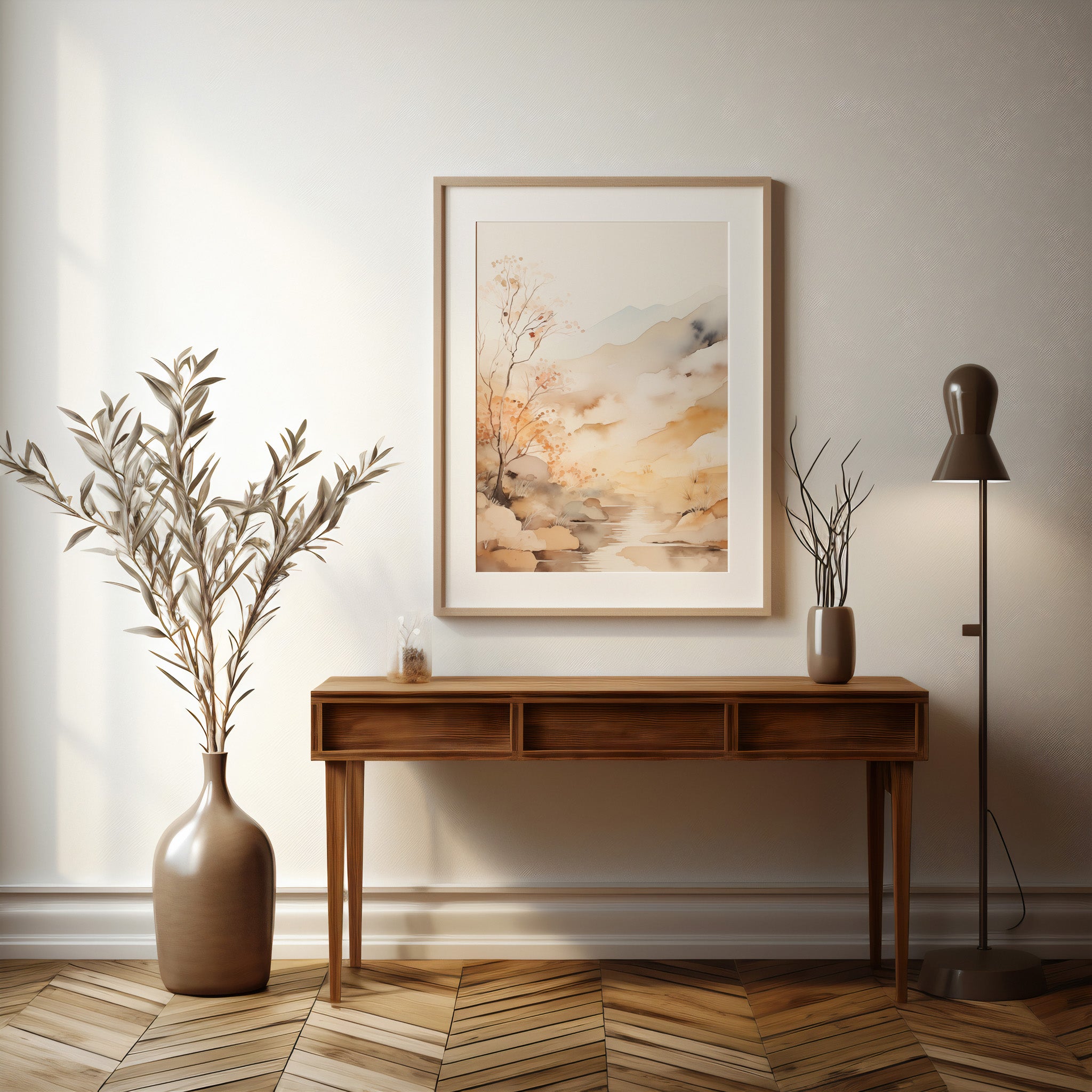 Design Concept No. 37 for Autumn Stream Dream Modern Poster Art