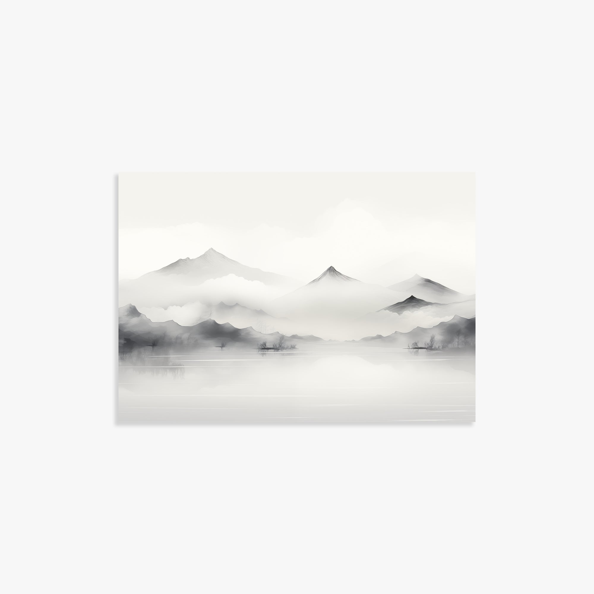 Silent Peaks, 21x30cm Poster Unframed