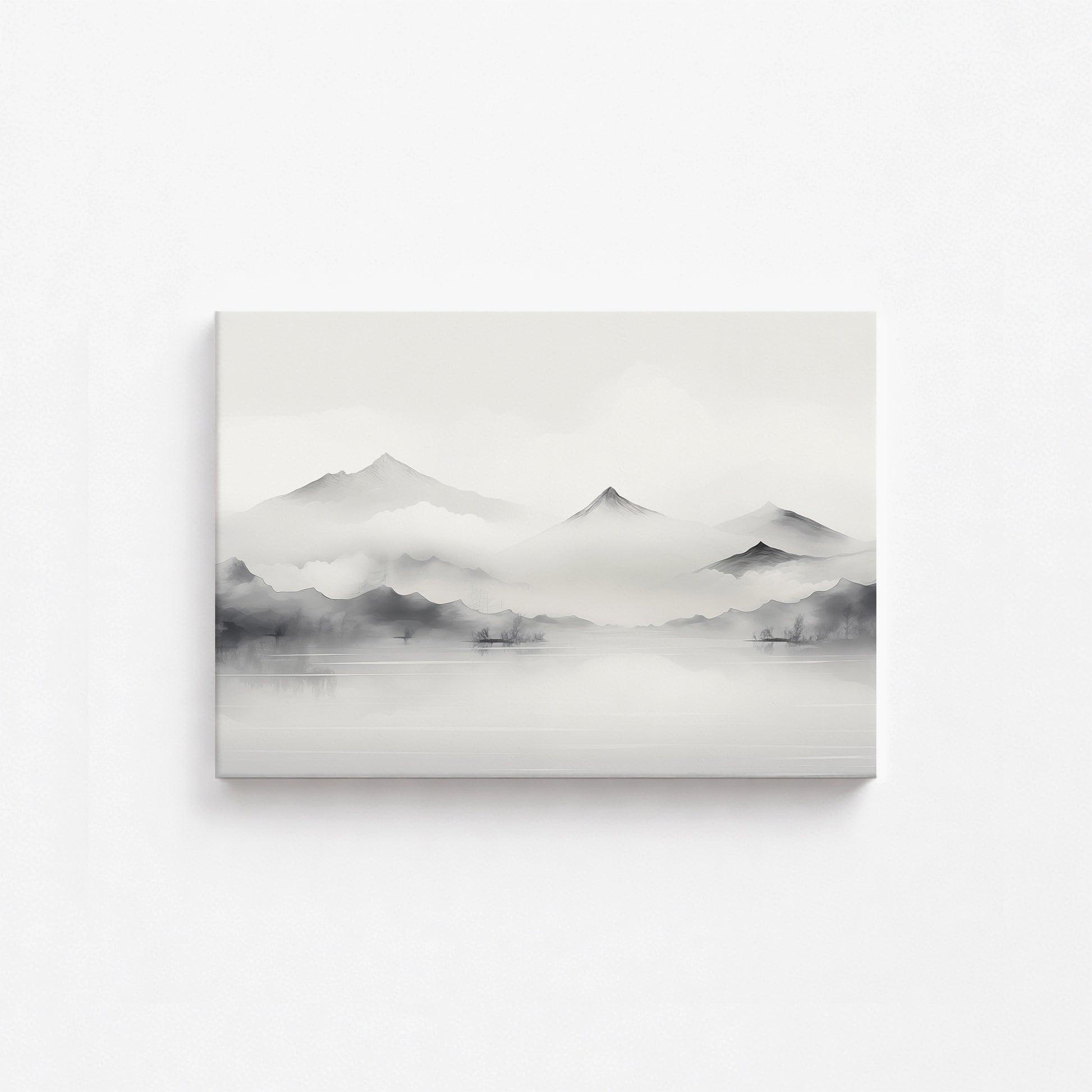 Silent Peaks, 21x30cm Satin Canvas Poster