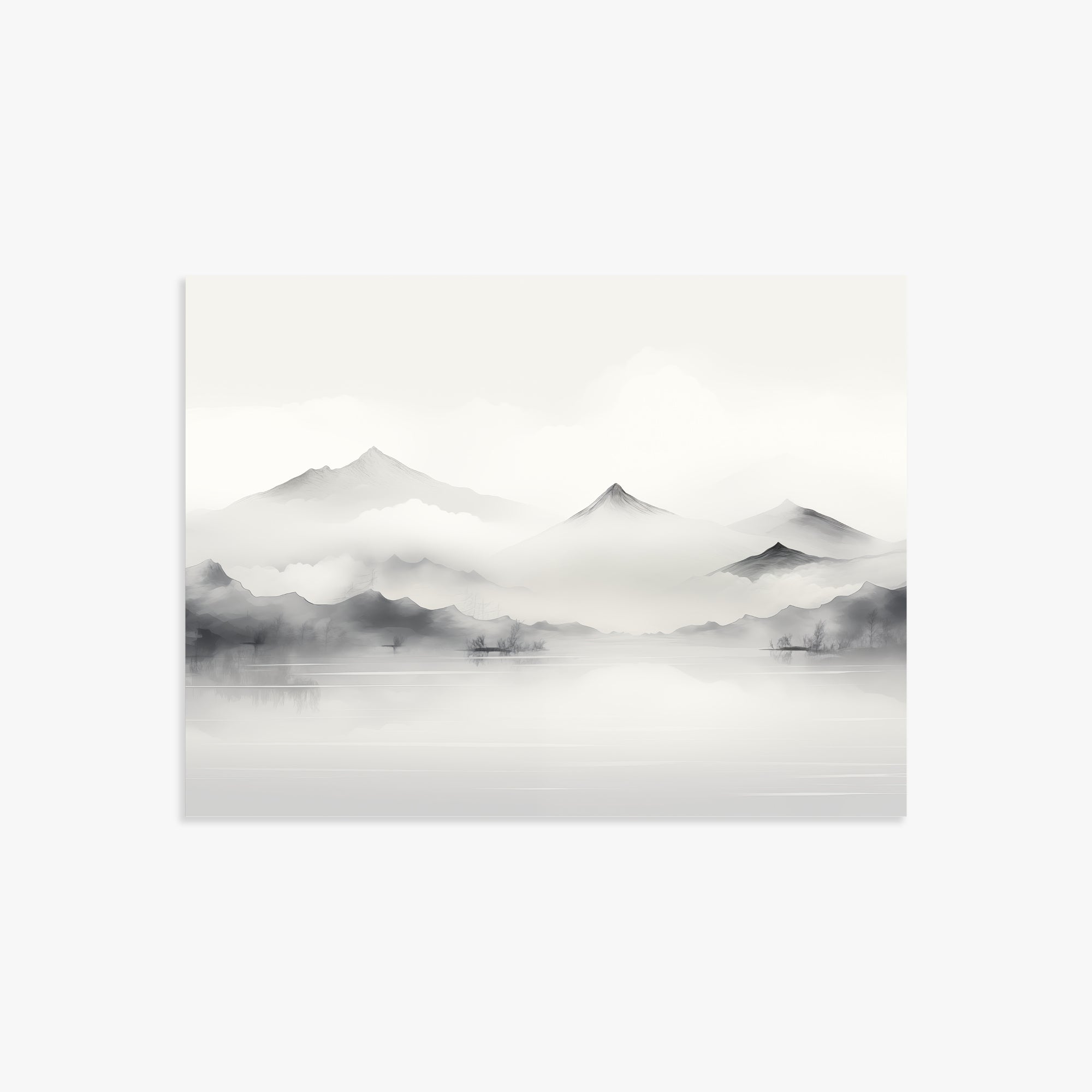Silent Peaks, 30x40cm Poster Unframed