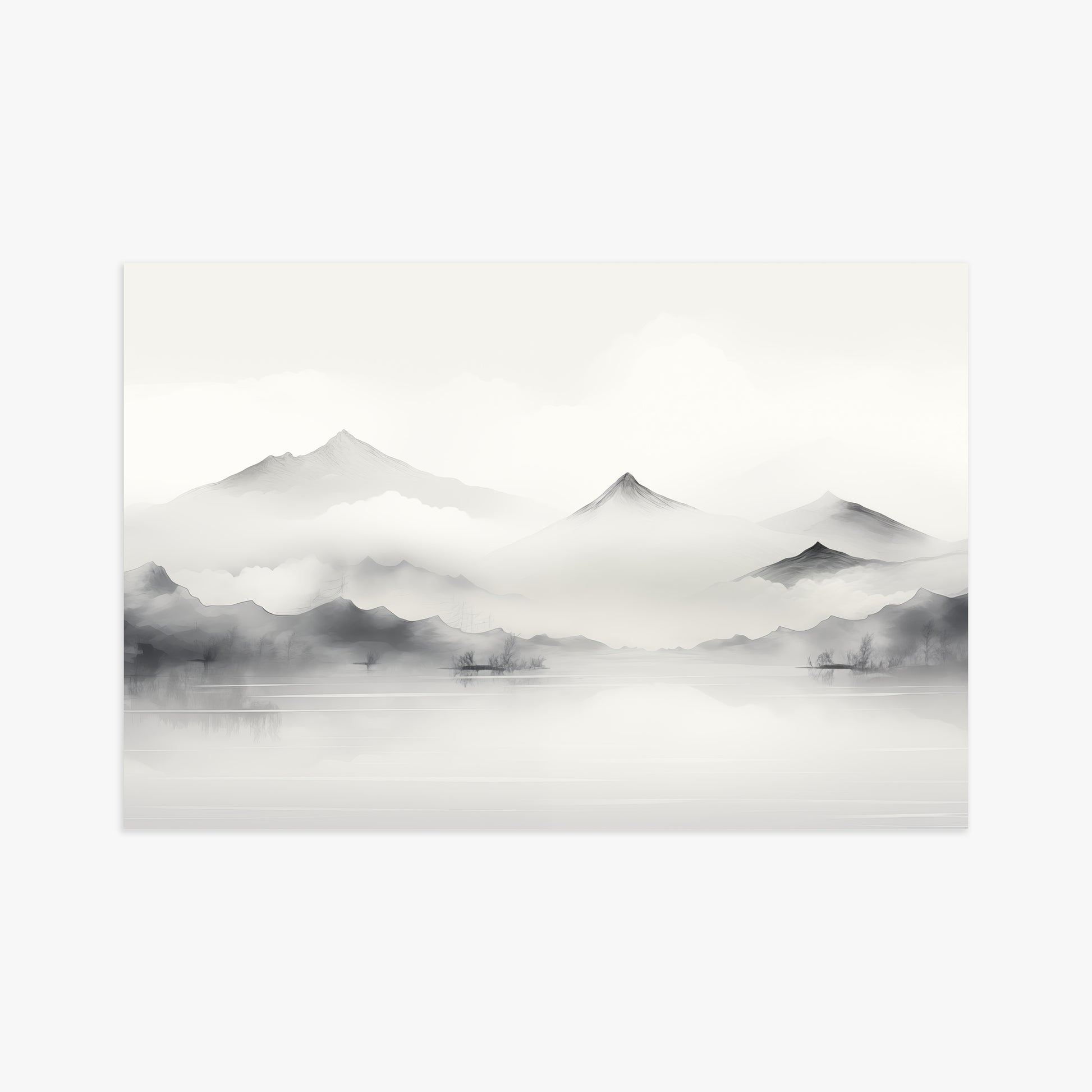 Silent Peaks, 61x91cm Poster Unframed