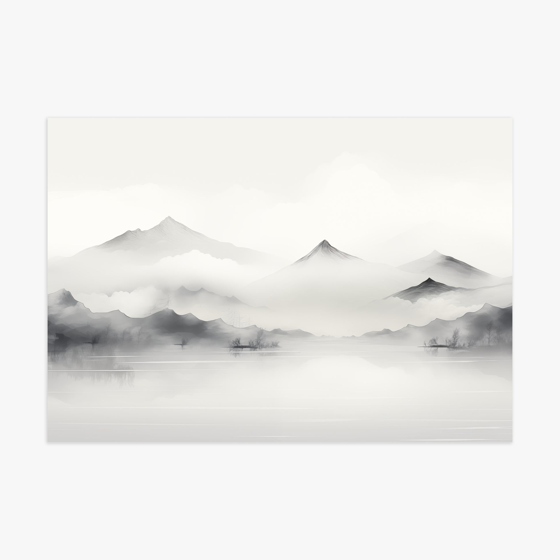 Silent Peaks, 70x100cm Poster Unframed