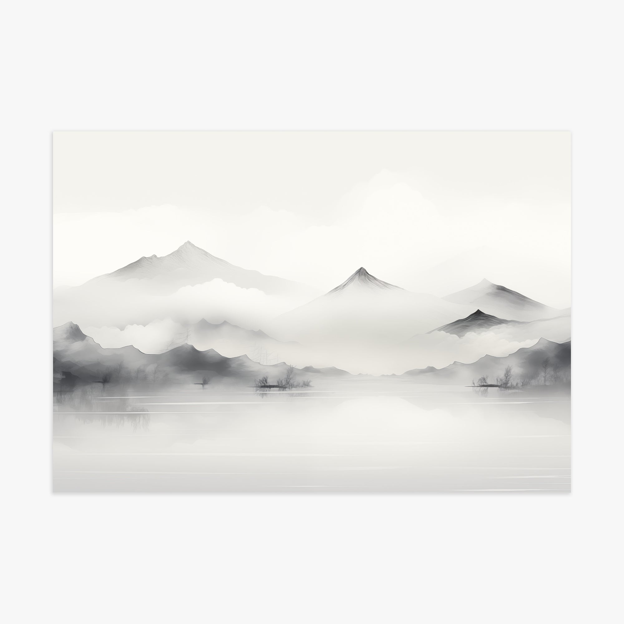 Silent Peaks, 70x100cm Poster Unframed