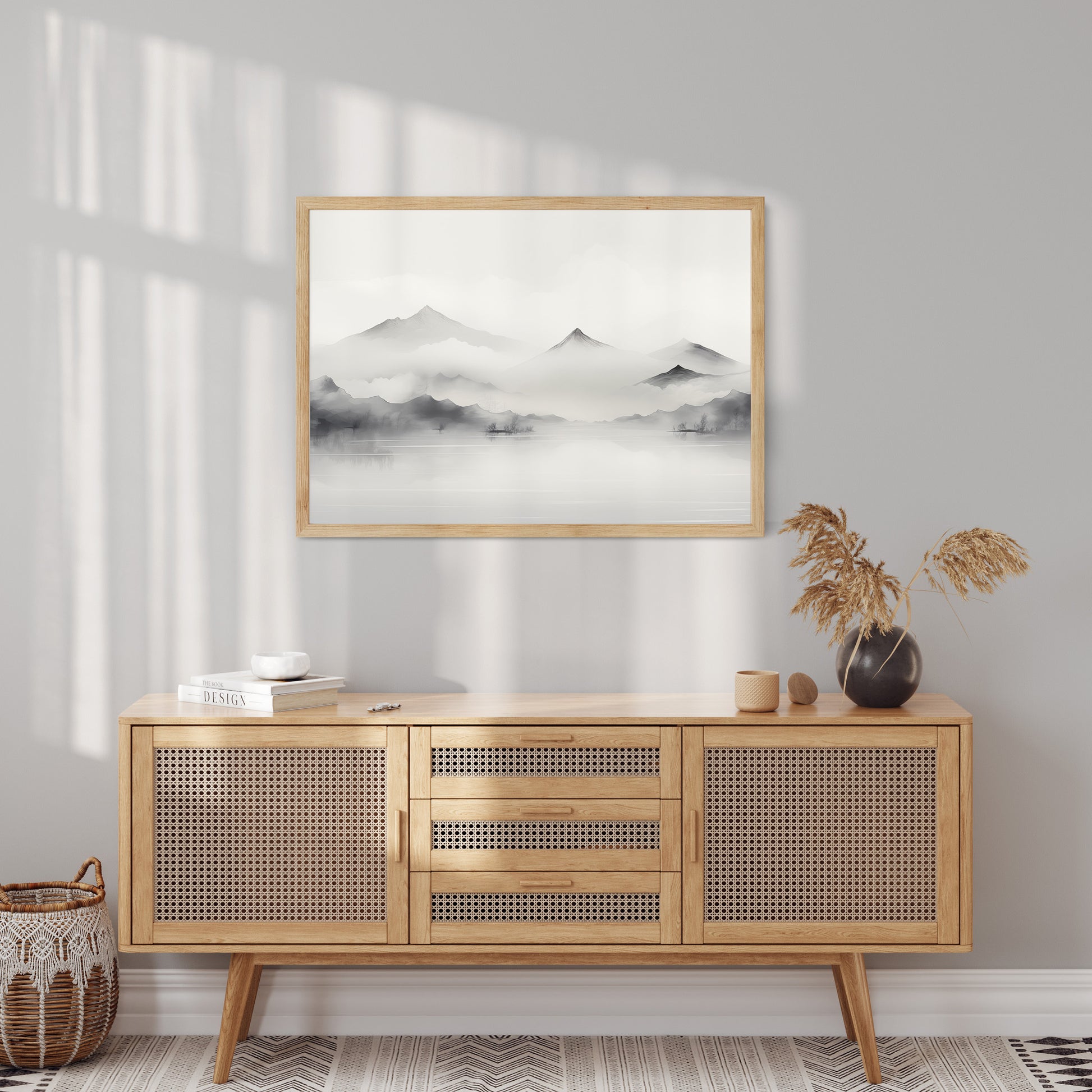 Design Concept No. 10 for Silent Peaks Modern Poster Art