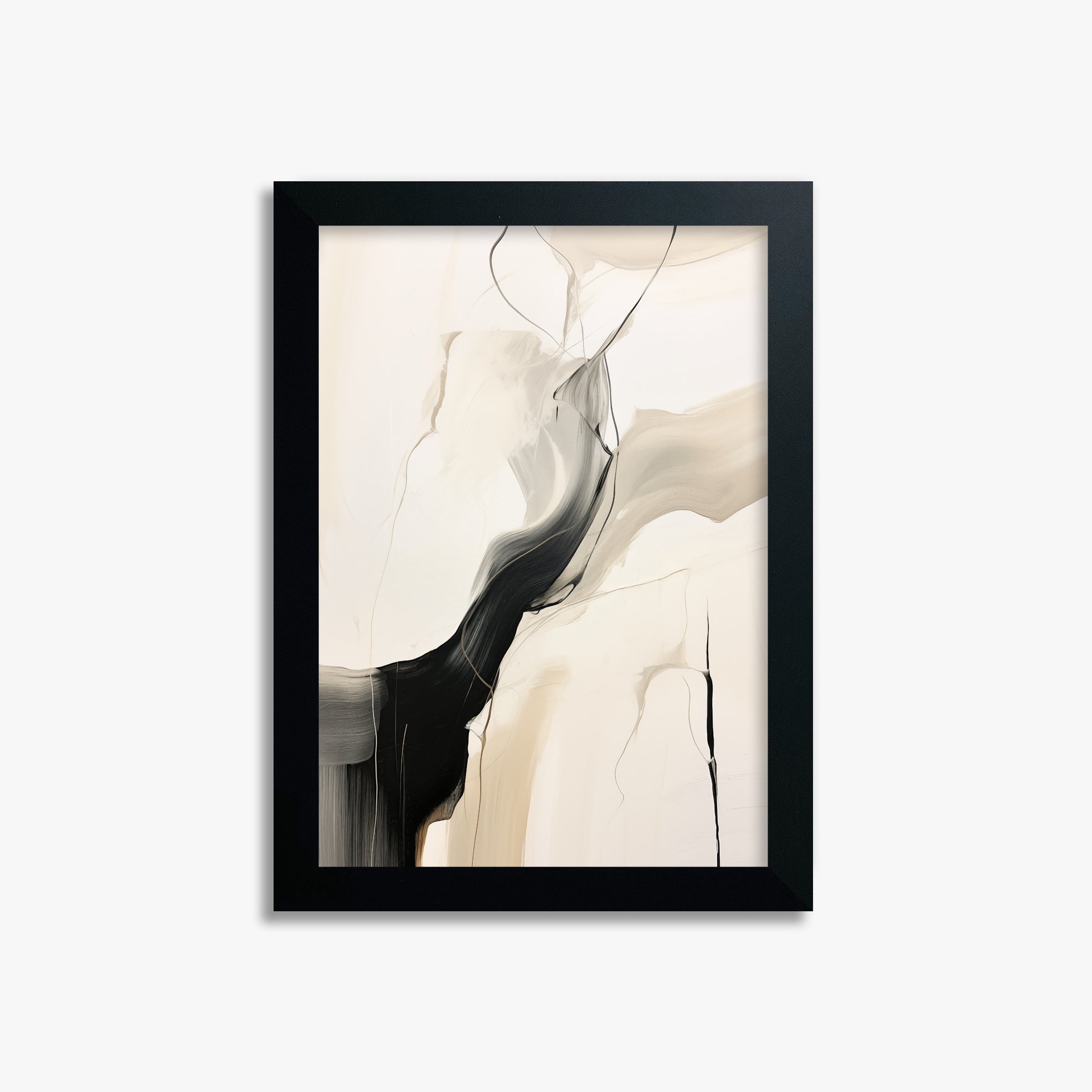 Swirling silhouette, 21x30cm Framed Poster With Black Frame