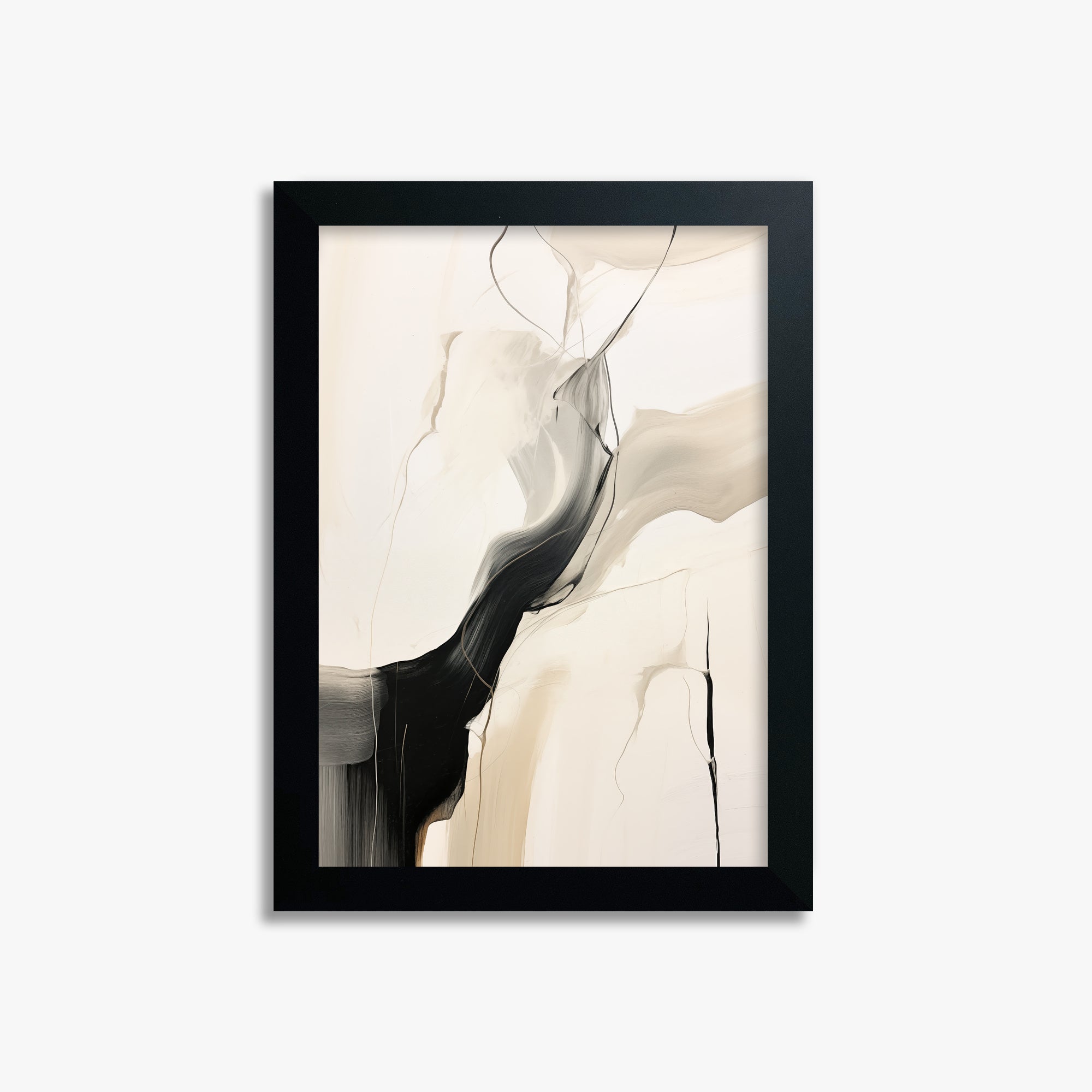 Swirling silhouette, 21x30cm Framed Poster With Black Frame