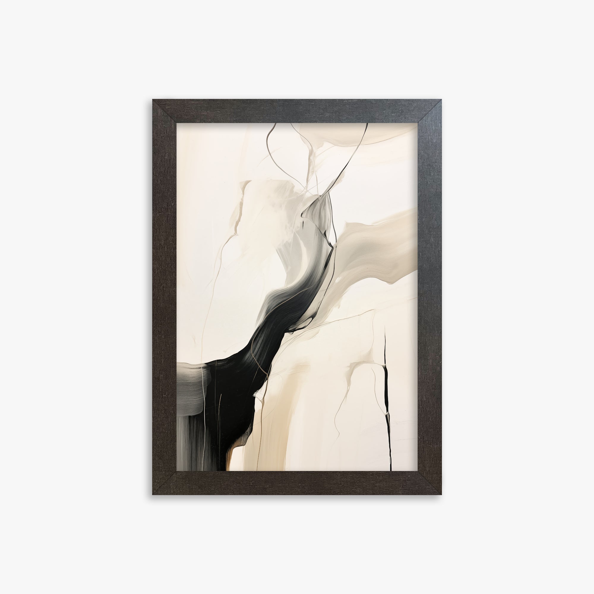 Swirling silhouette, 21x30cm Framed Poster With Espresso Frame