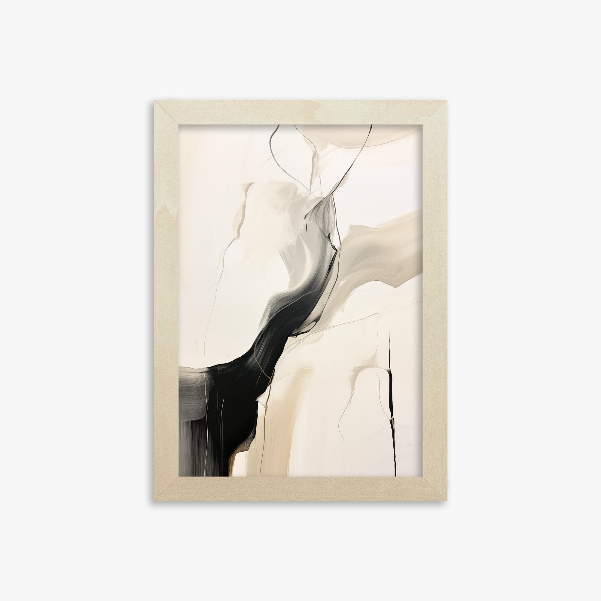 Swirling silhouette, 21x30cm Framed Poster With Lime Wood Frame