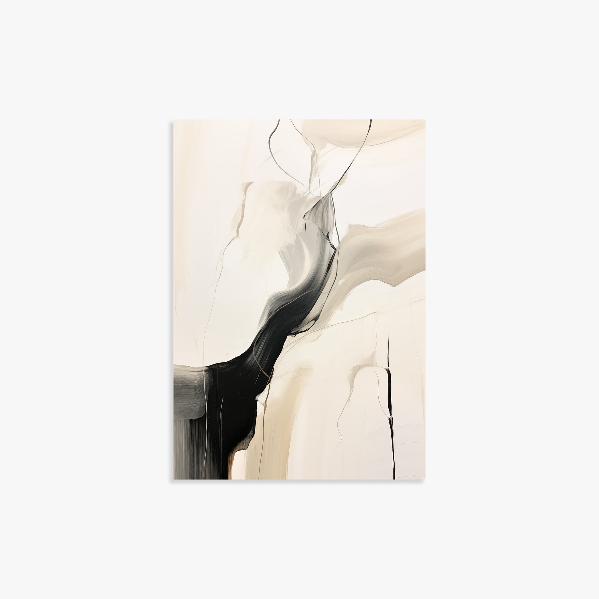 Swirling silhouette, 21x30cm Poster Unframed