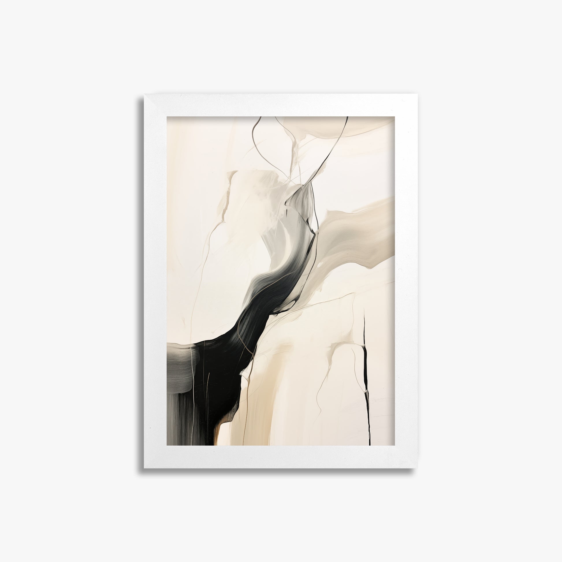 Swirling silhouette, 21x30cm Framed Poster With White Frame