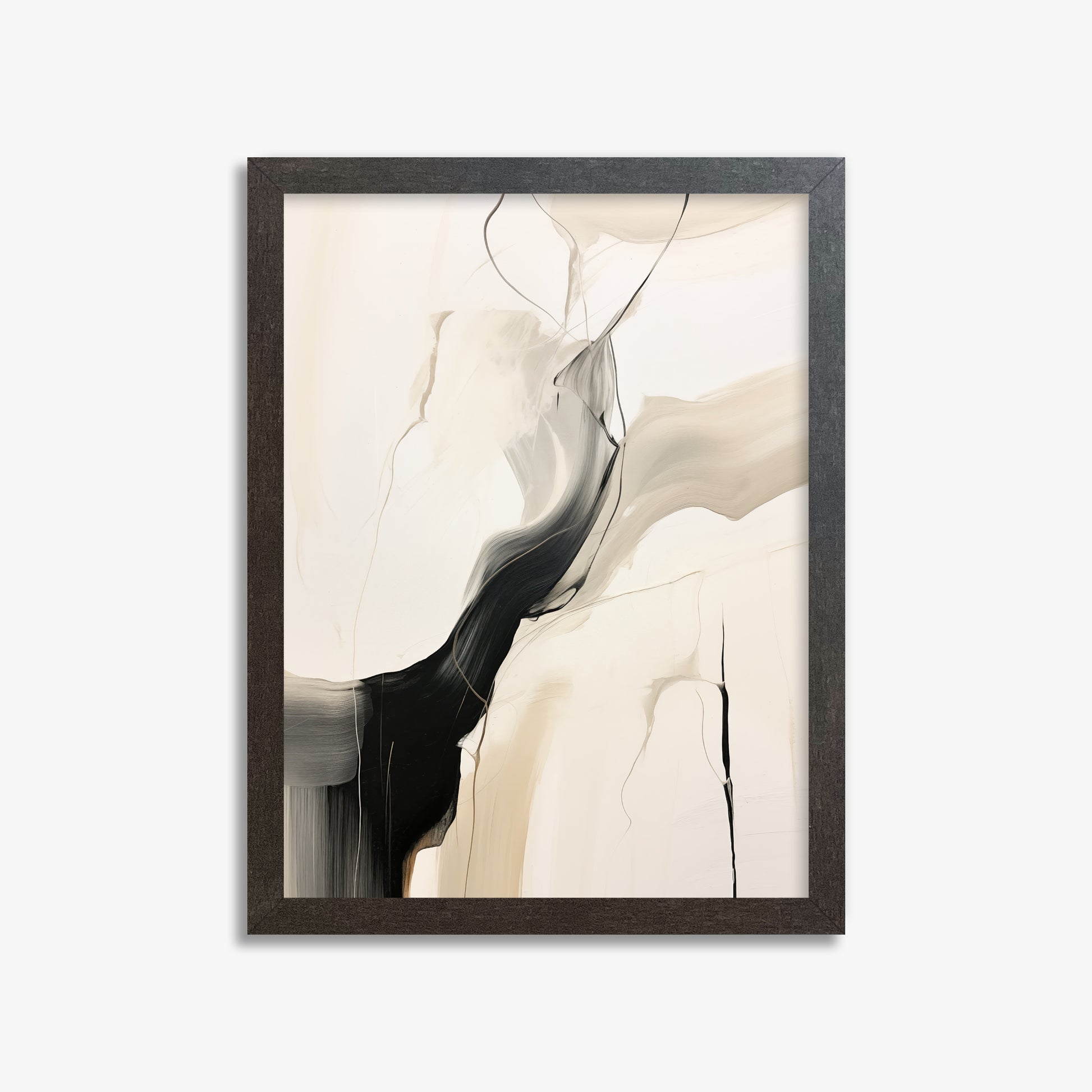 Swirling silhouette, 30x40cm Framed Poster With Espresso Frame