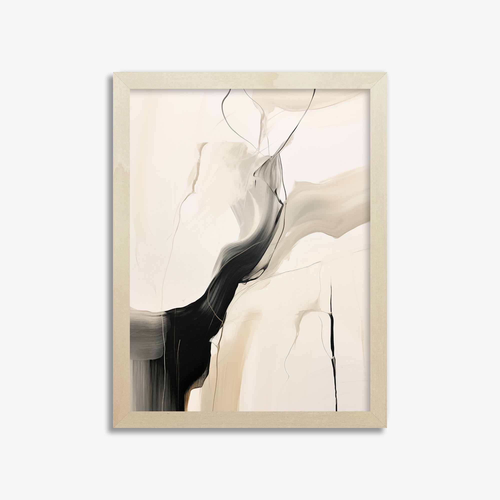 Swirling silhouette, 30x40cm Framed Poster With Lime Wood Frame