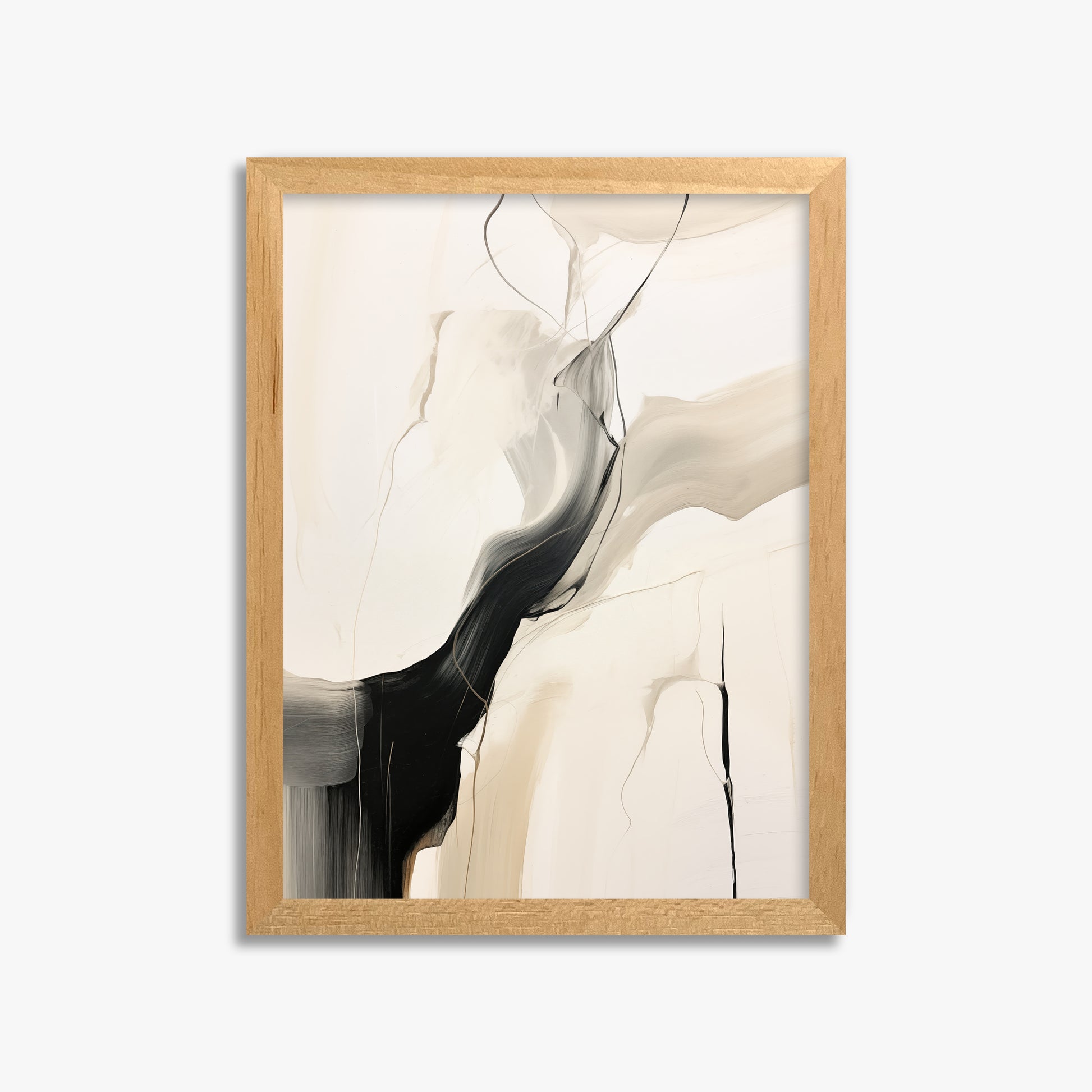 Swirling silhouette, 30x40cm Framed Poster With Oak Frame