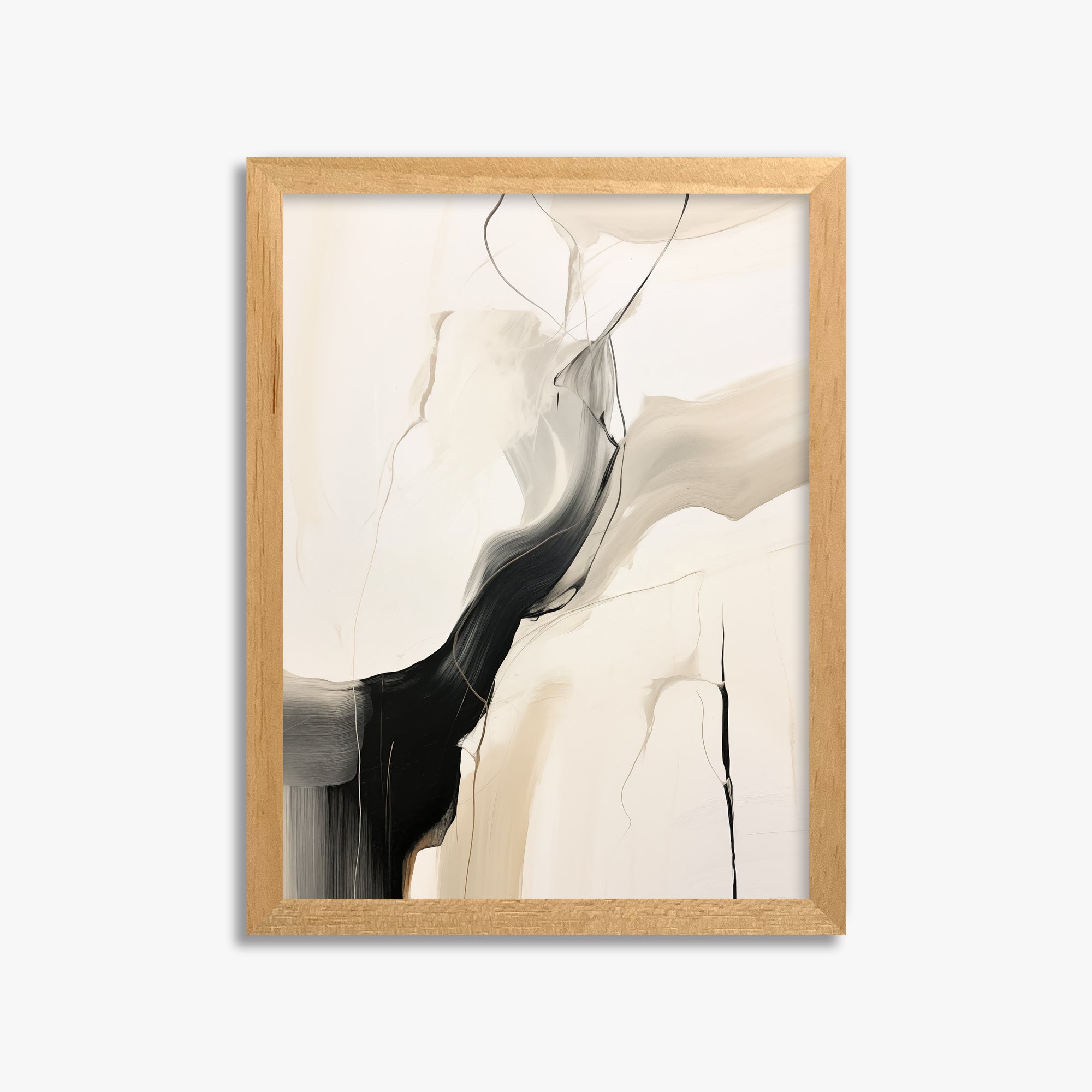 Swirling silhouette, 30x40cm Framed Poster With Oak Frame