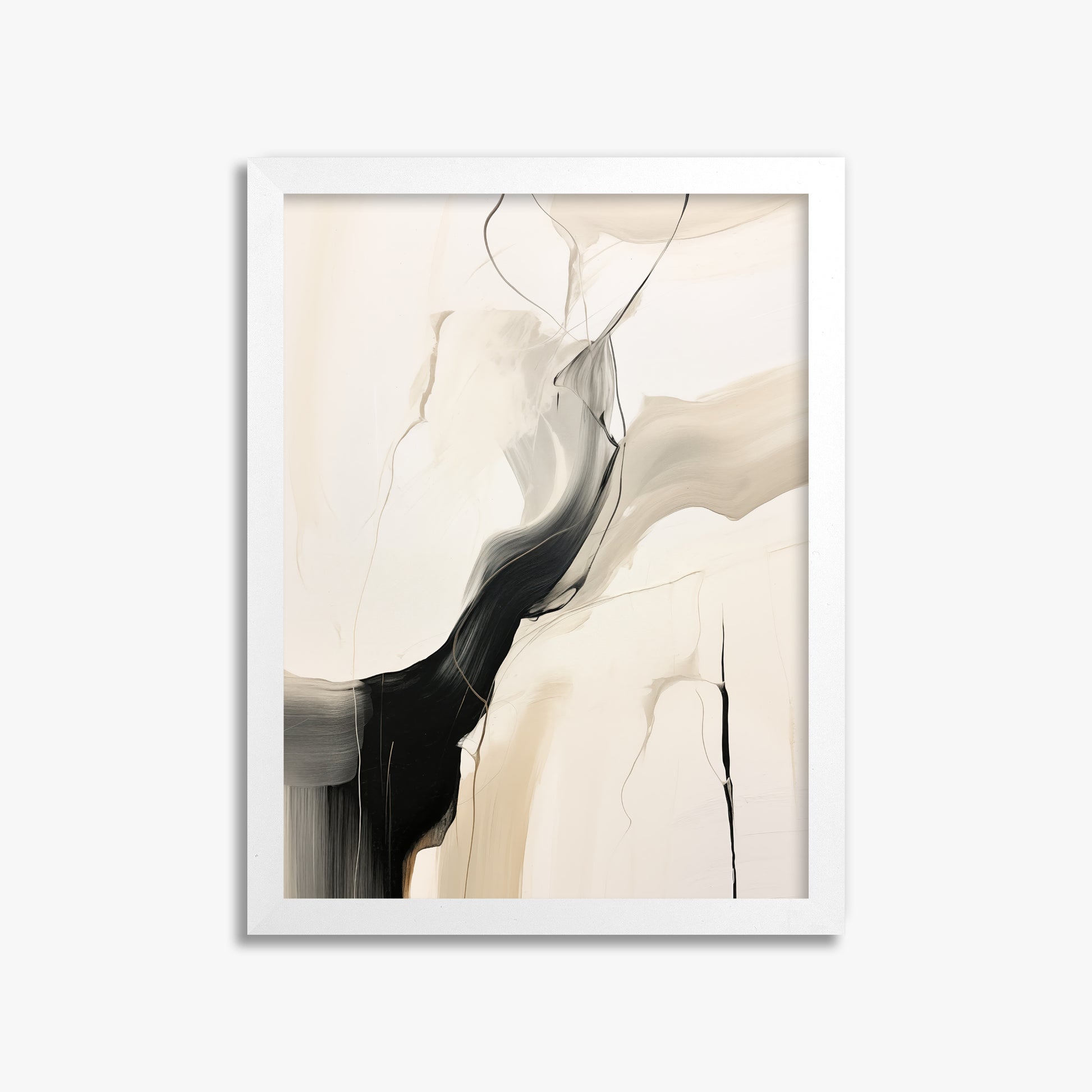 Swirling silhouette, 30x40cm Framed Poster With White Frame